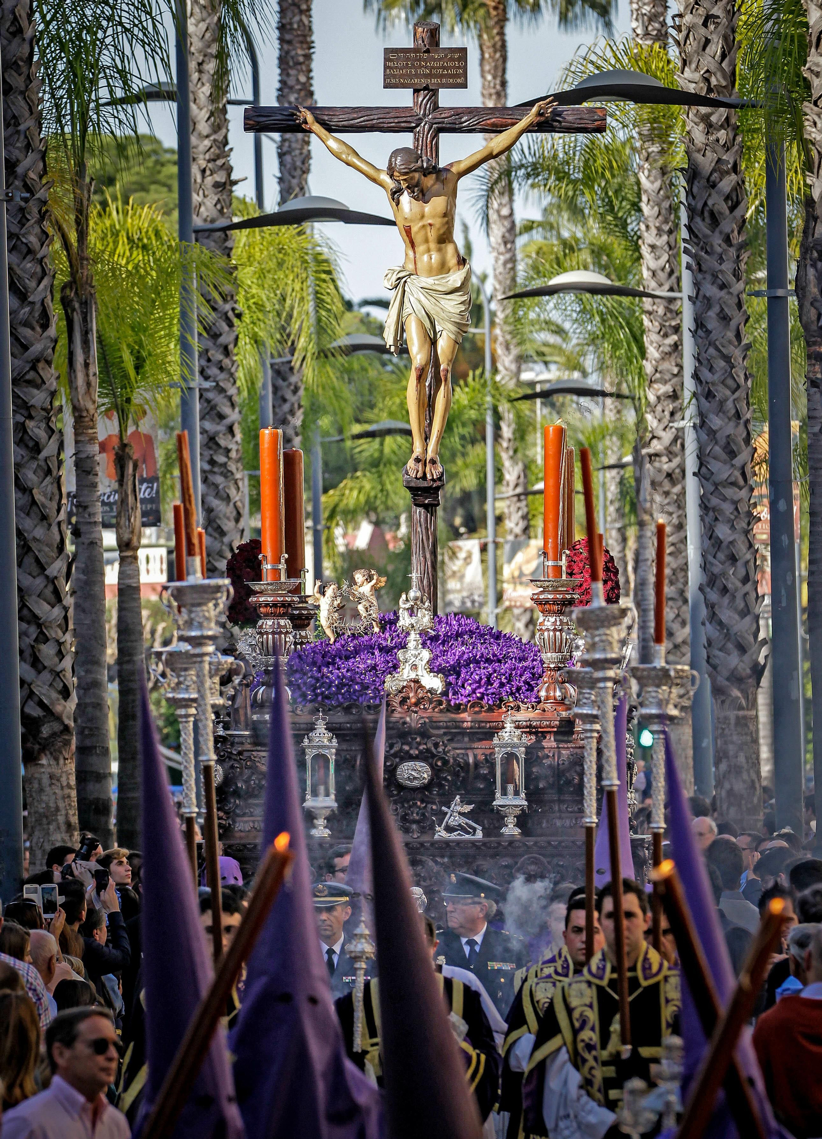El Cristo de la Defensión en la tarde del Martes Santo.