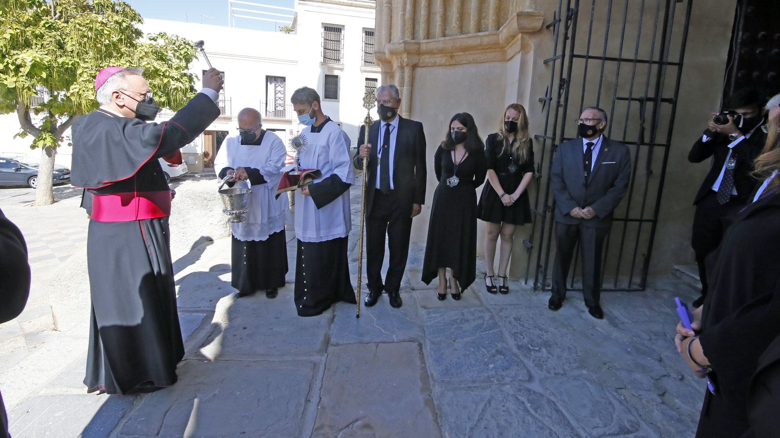 Bendición del retablo en la iglesia de San Lucas
