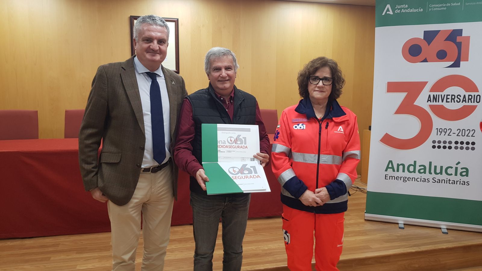 Antonio Sánchez en la entrega del reconocimiento.