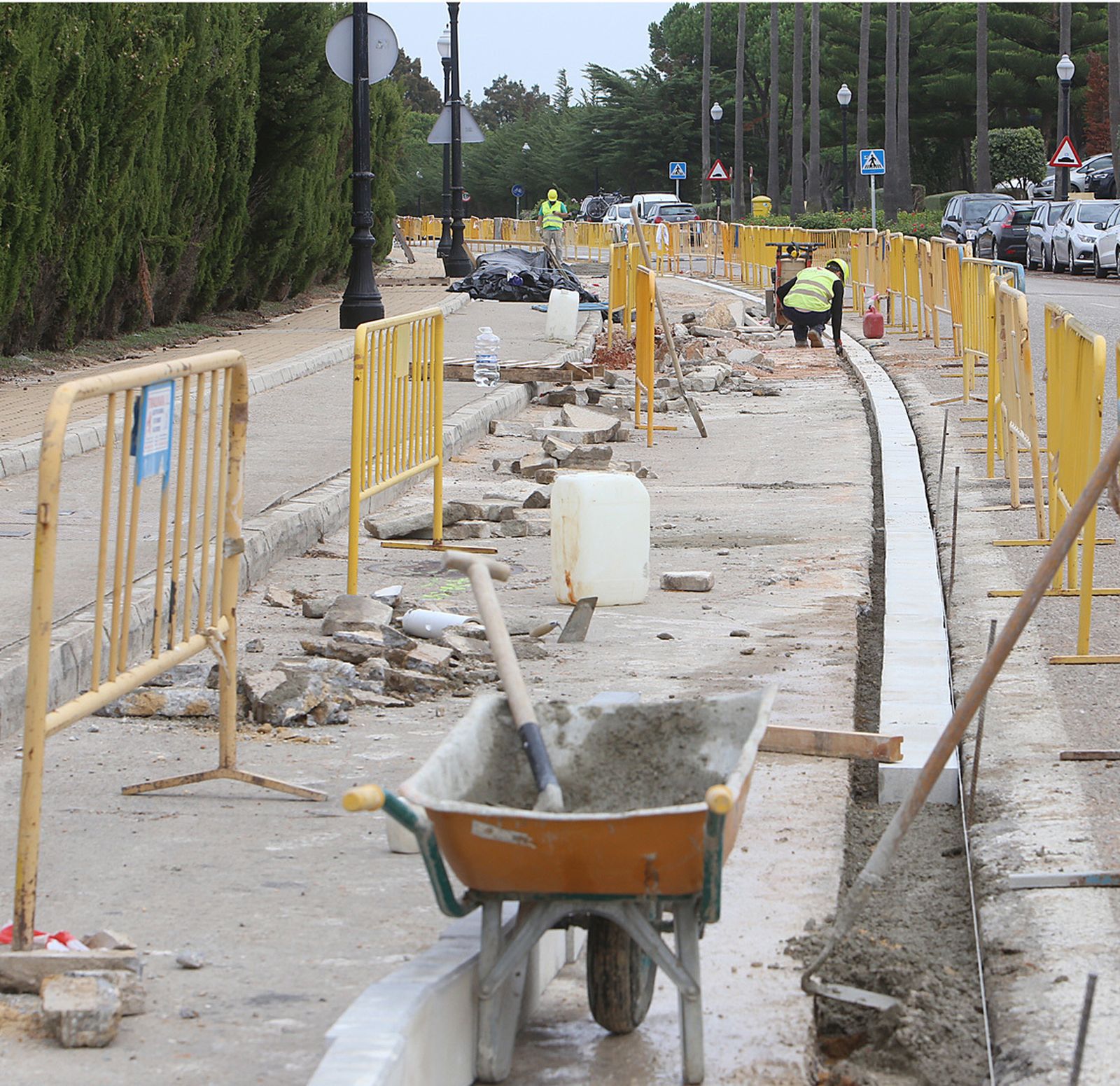 Imagen del comienzo de los trabajos en el Novo para la instalación del servicio, en noviembre de 2016.