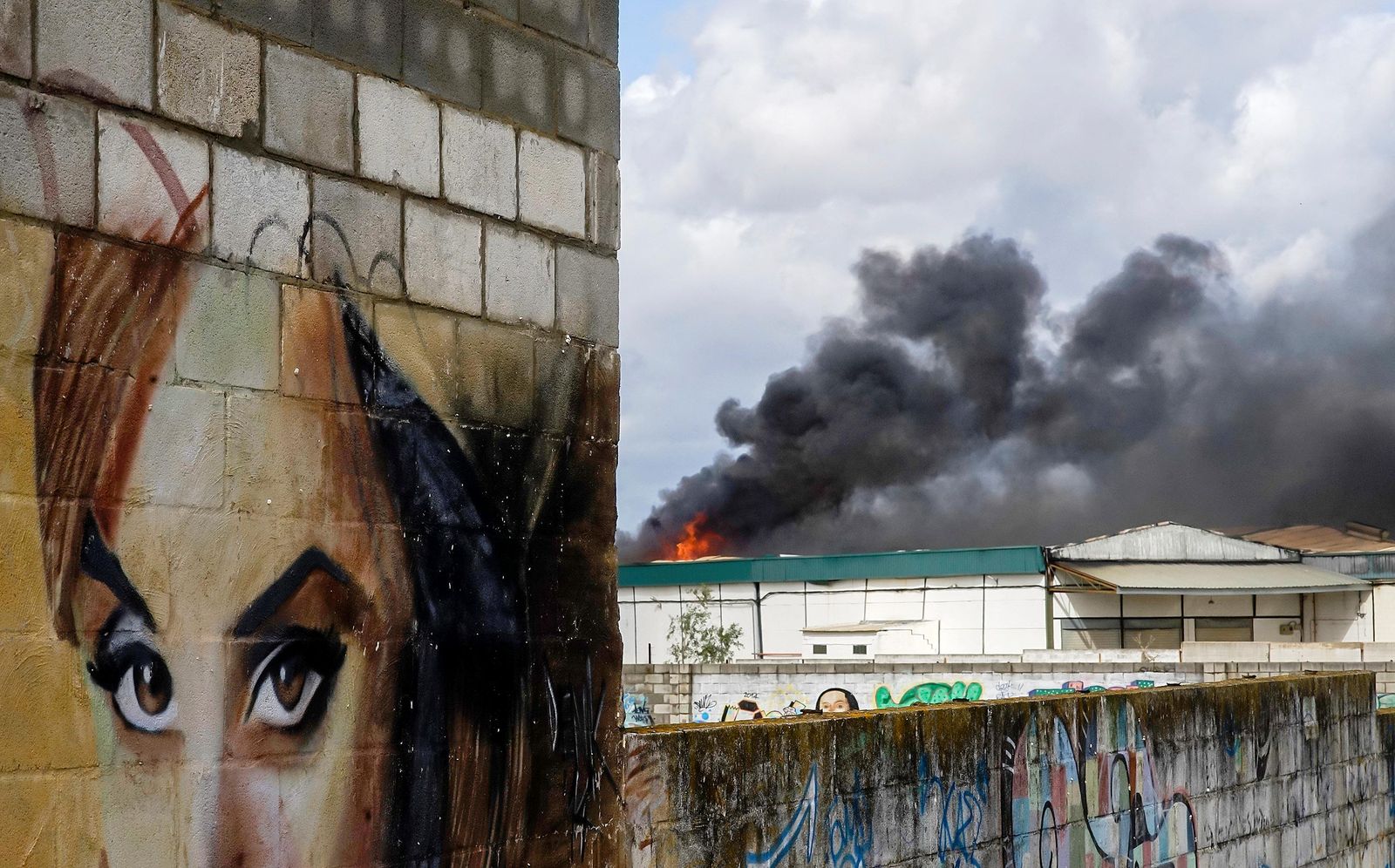 Las imágenes del incendio en Alcalá