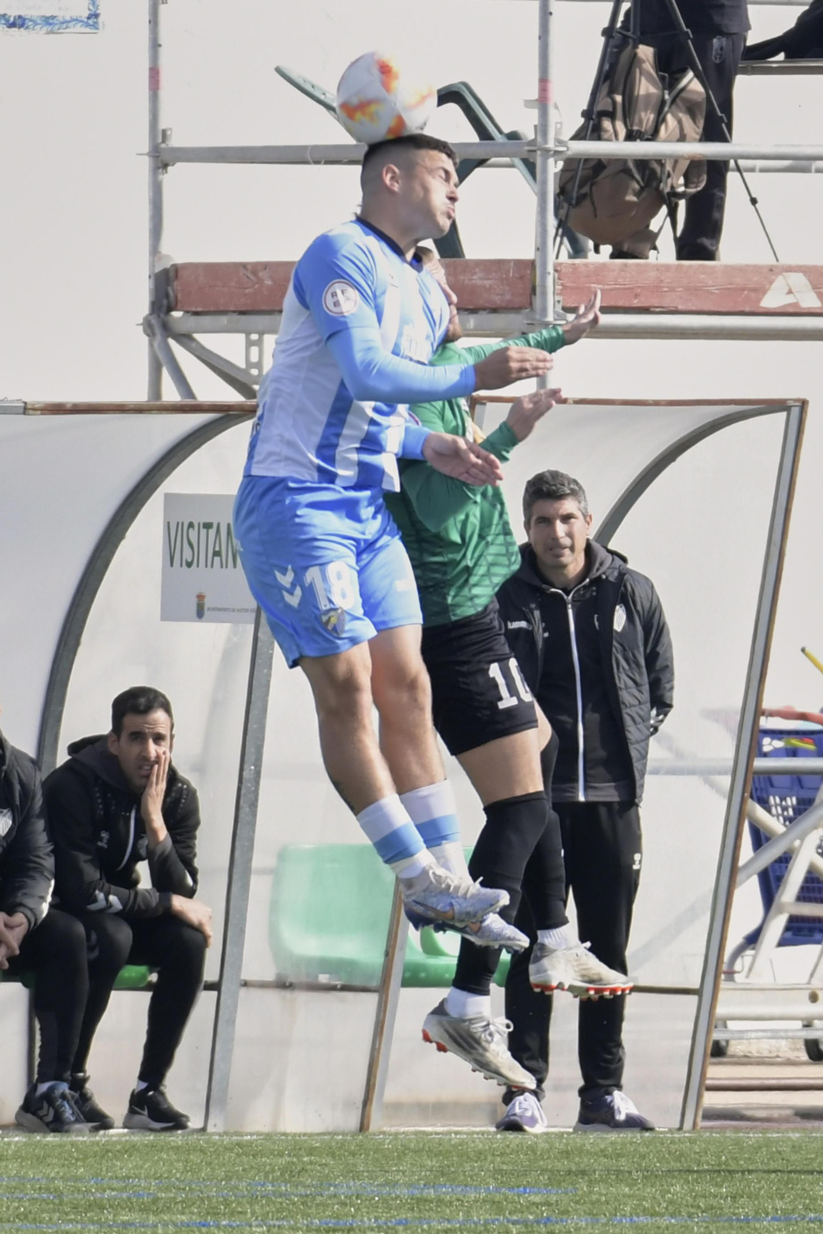 El Atlético Malagueño, en un partido de esta temporada.