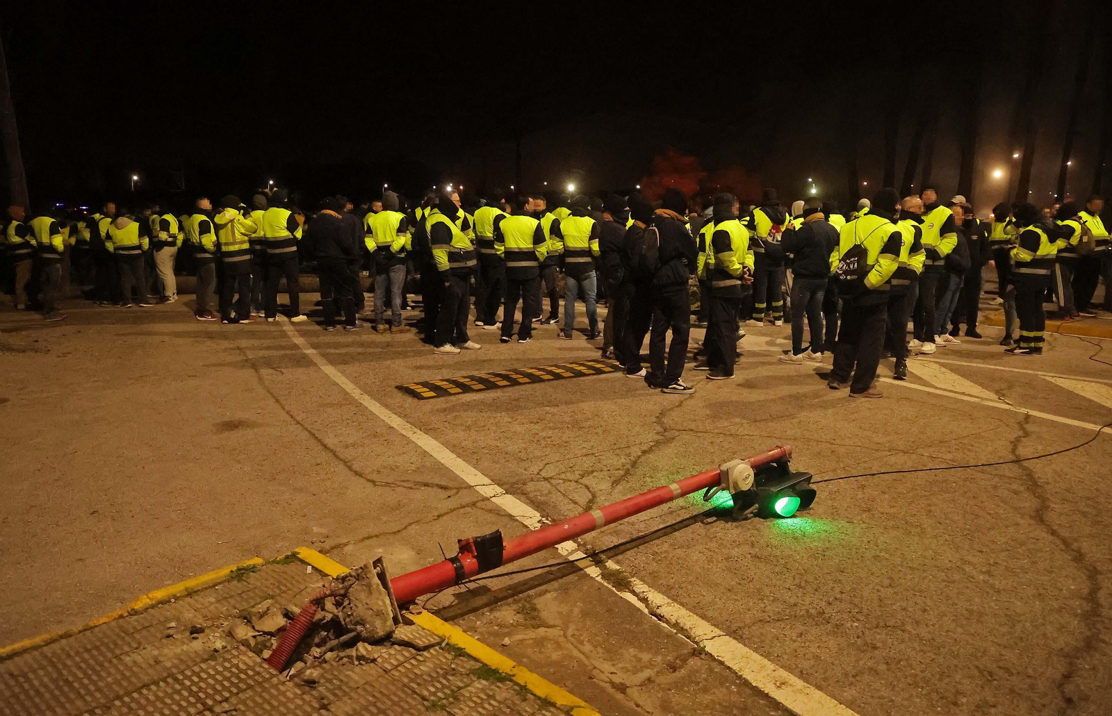 Imágenes de la segunda jornada de huelga en Acerinox
