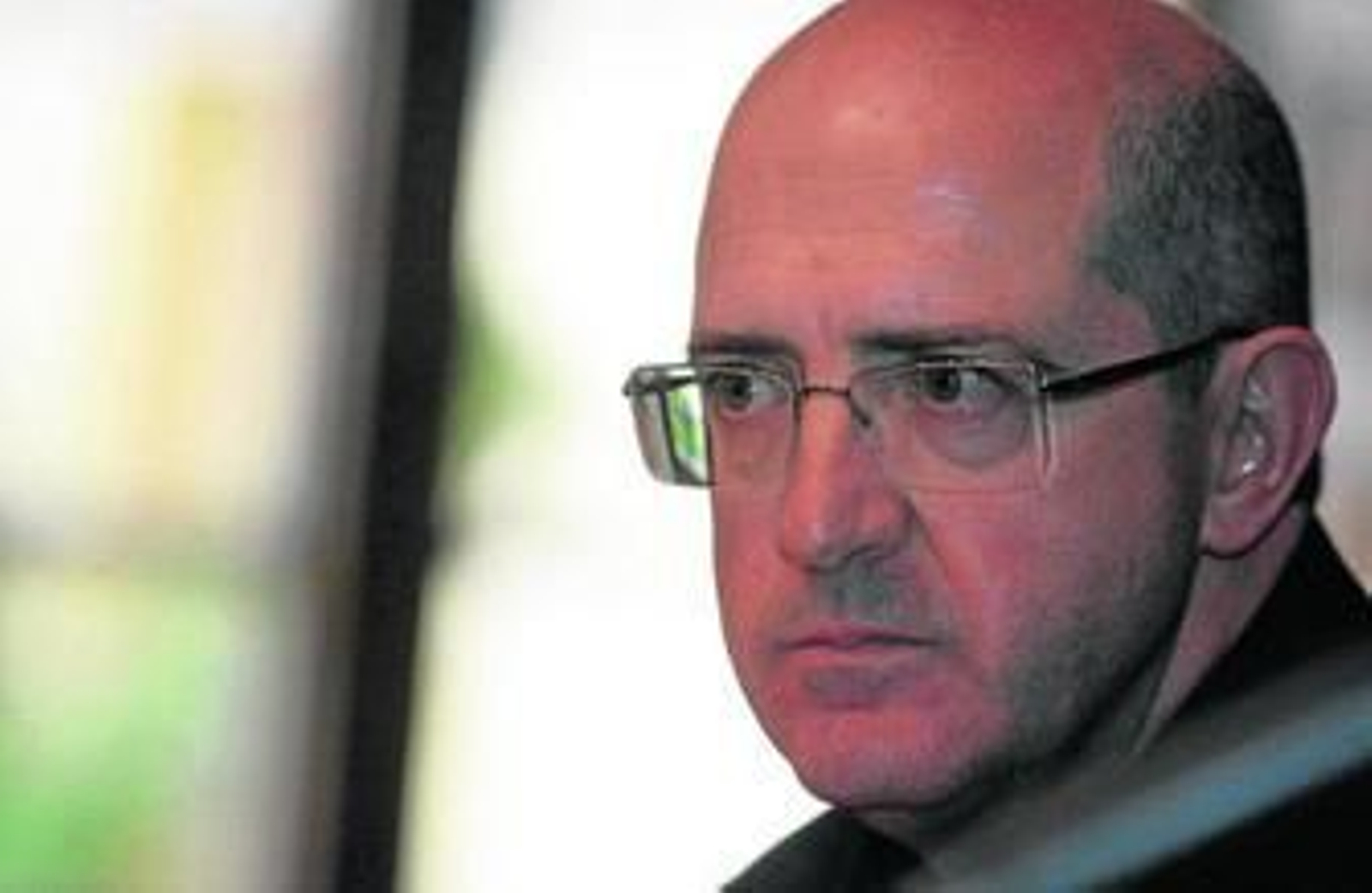 Santiago Gómez Sierra, ayer, durante el anuncio de su elección como obispo auxiliar de Sevilla.