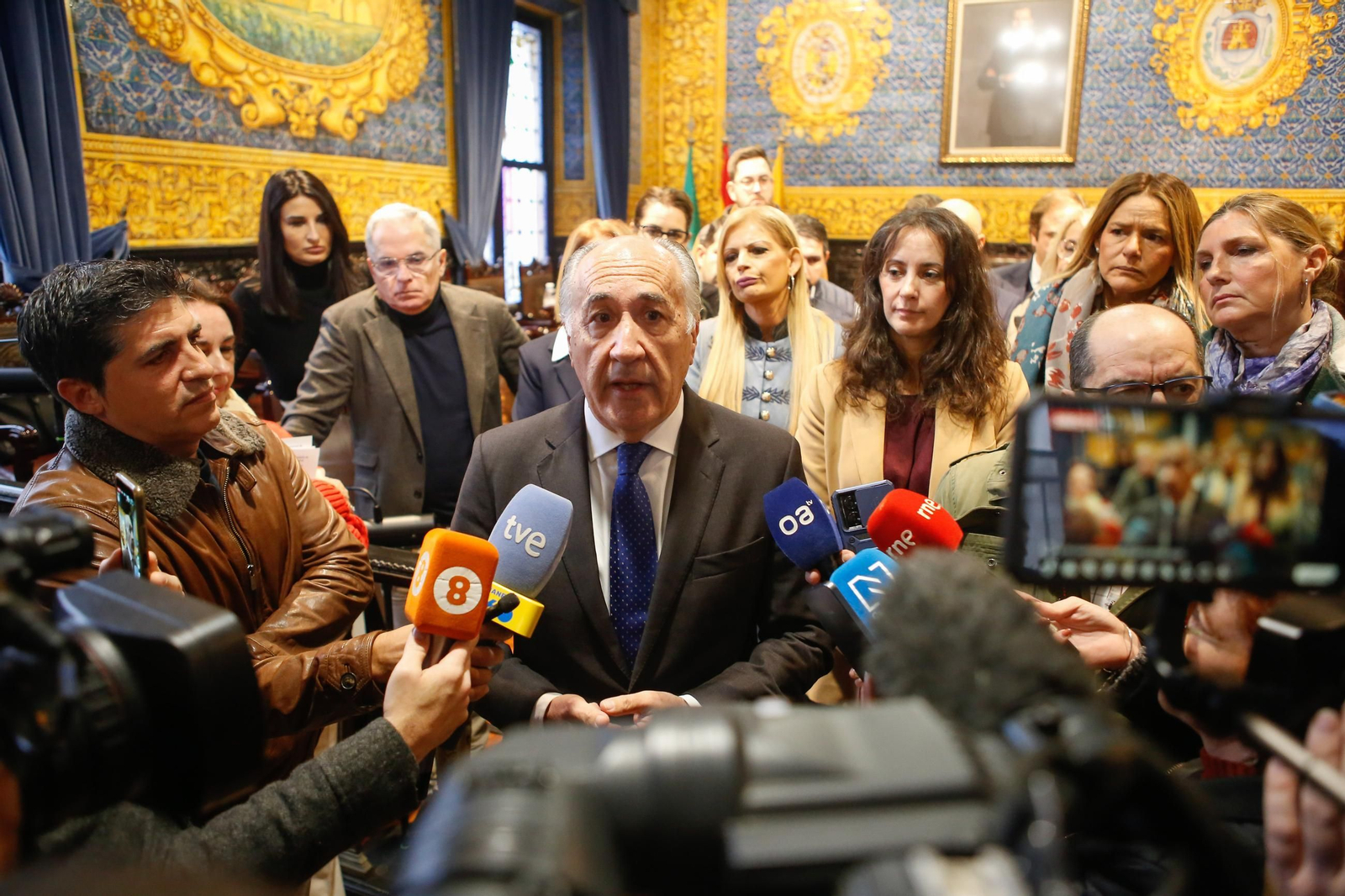 Landaluce, tras el Pleno del Ayuntamiento de Algeciras.
