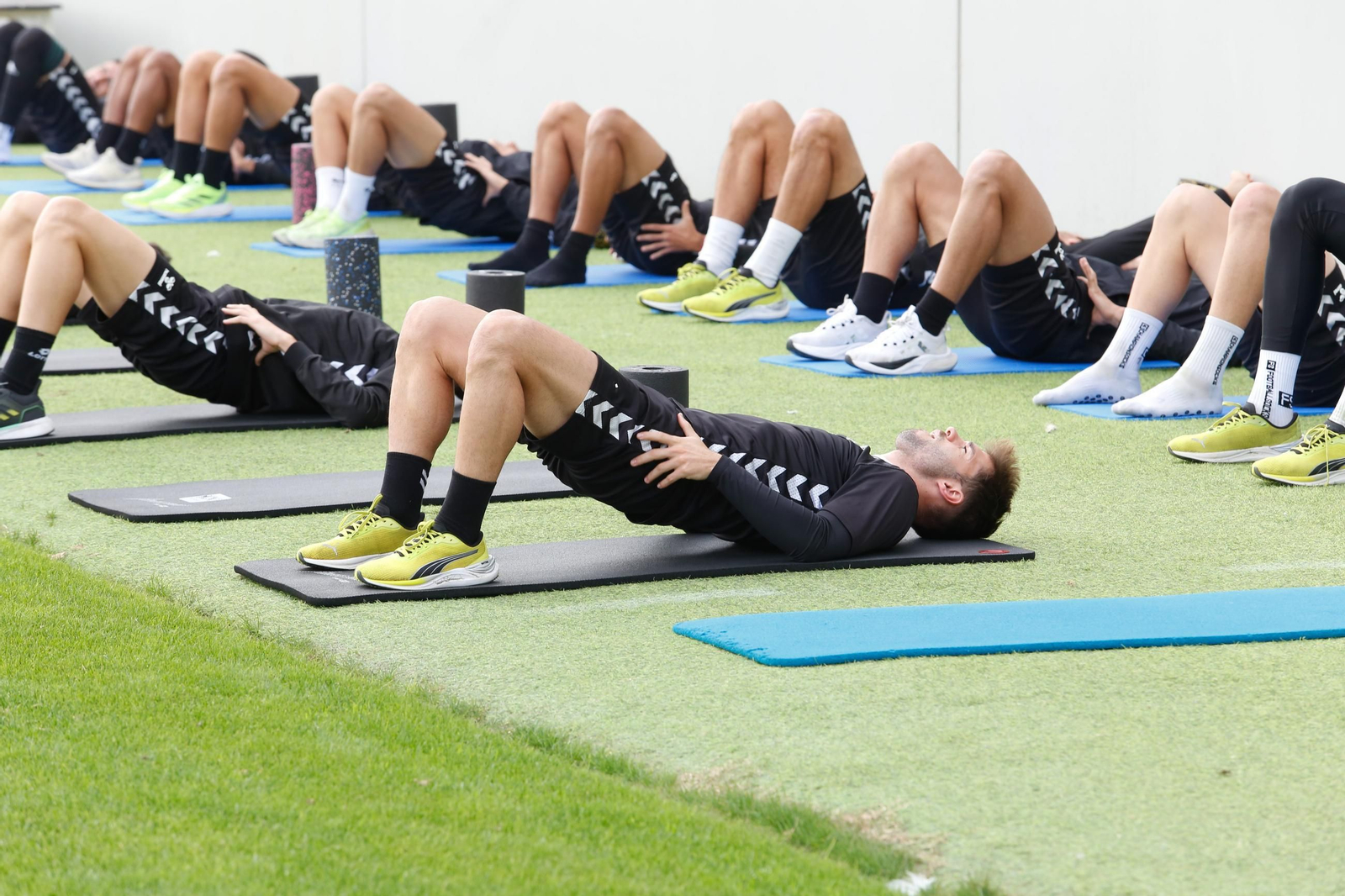 Las fotos del entrenamiento de la Balona previo al partido con el Villanovense