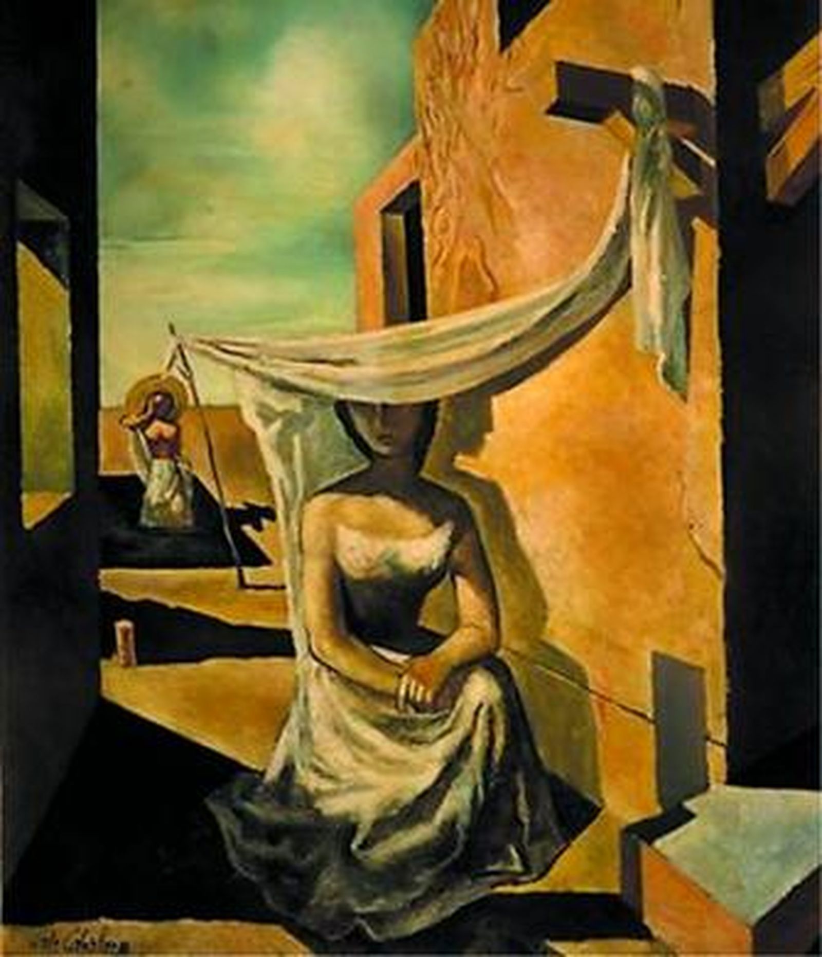 'Verano con figuras/Premonición del verano' de José Caballero.