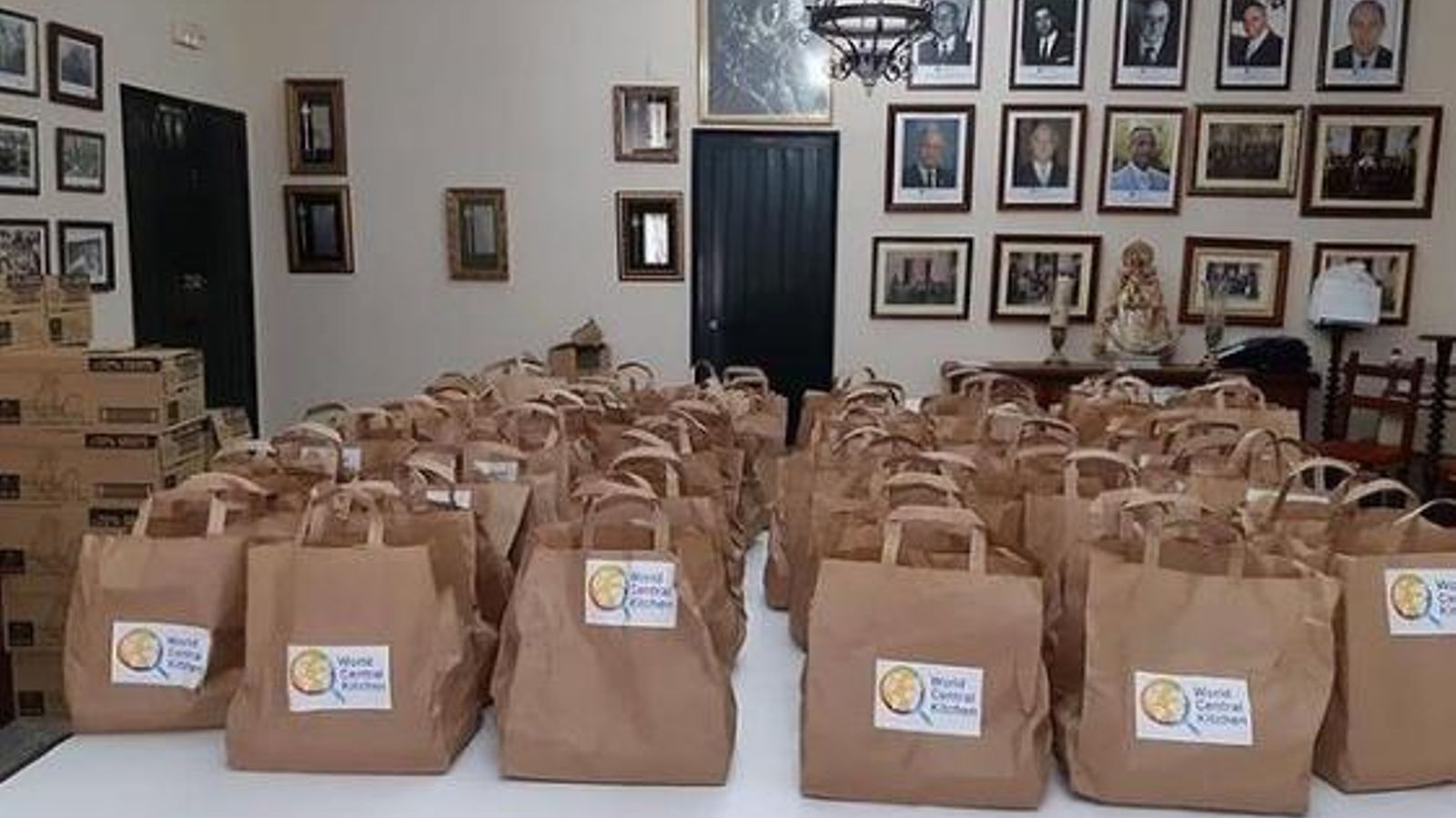 Recogida de alimentos en la Hermandad de Huelva