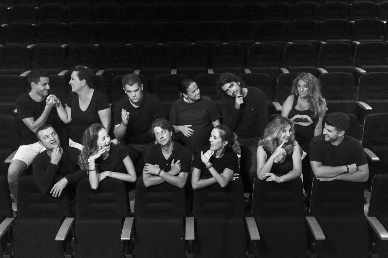 Actores que conforman el reparto que representará 'El enfermo imaginario'.