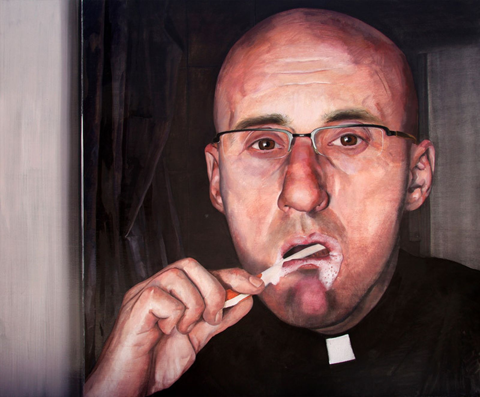 Detalle de una obra de Antonio Vela.