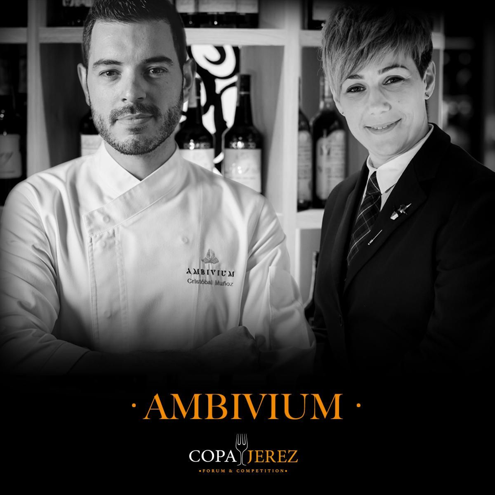 El chef Cristóbal Muñoz y la sumiller Laura Rodríguez, equipo de Ambivium. El chef Cristóbal Muñoz y la sumiller Laura Rodríguez, equipo de Ambivium.