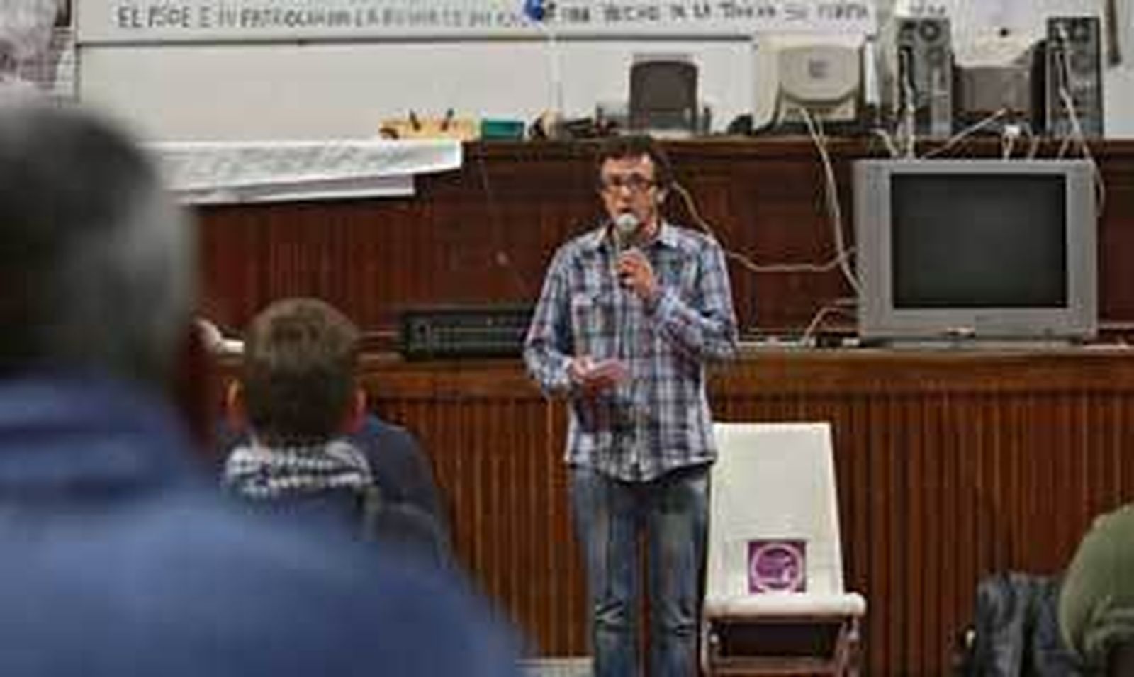 José María González Kichi, el pasado 18 de marzo, cuando anunció su intención de ser candidato a la Alcaldía. /Lourdes de Vicente