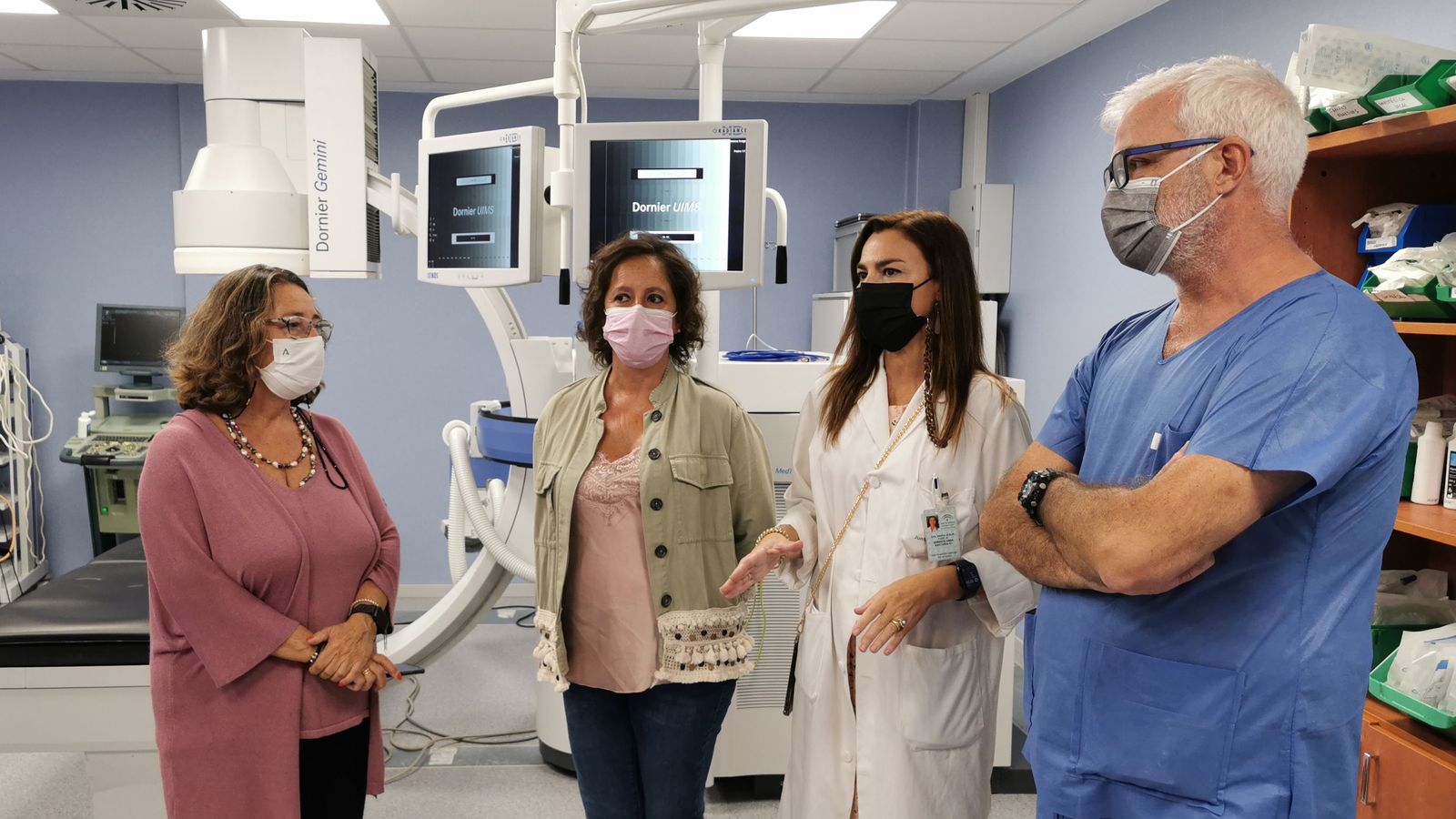 Unidad de Litotricia en el nuevo espacio habilitado para hospitales de día.