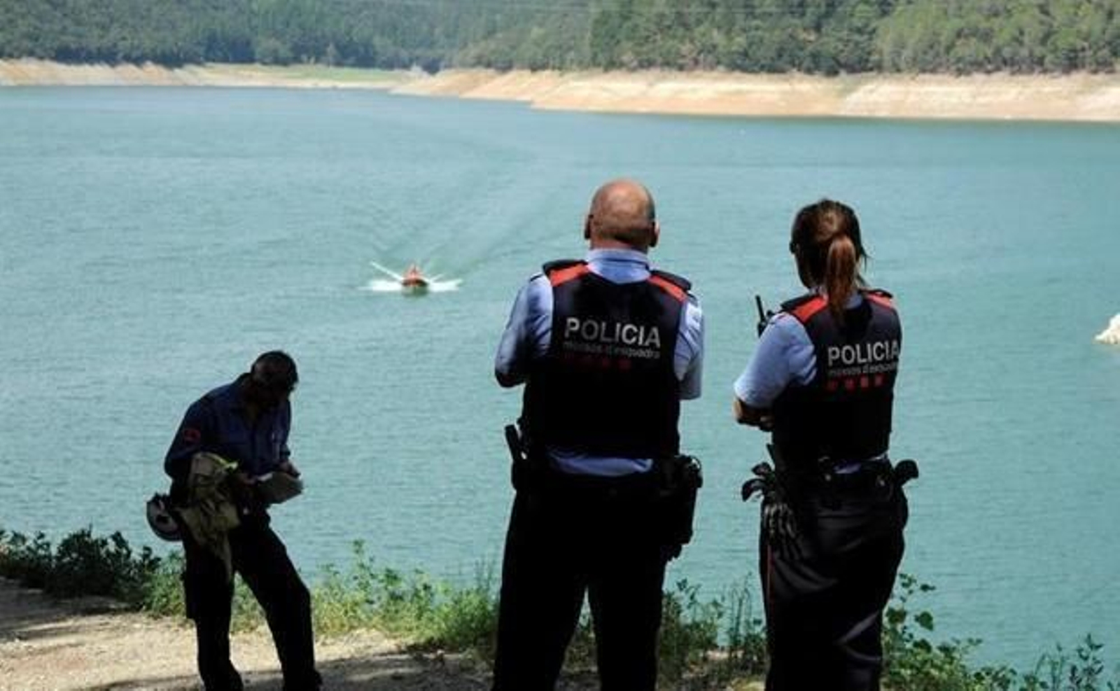 Imagen del pantano de Susqueda durante la investigación