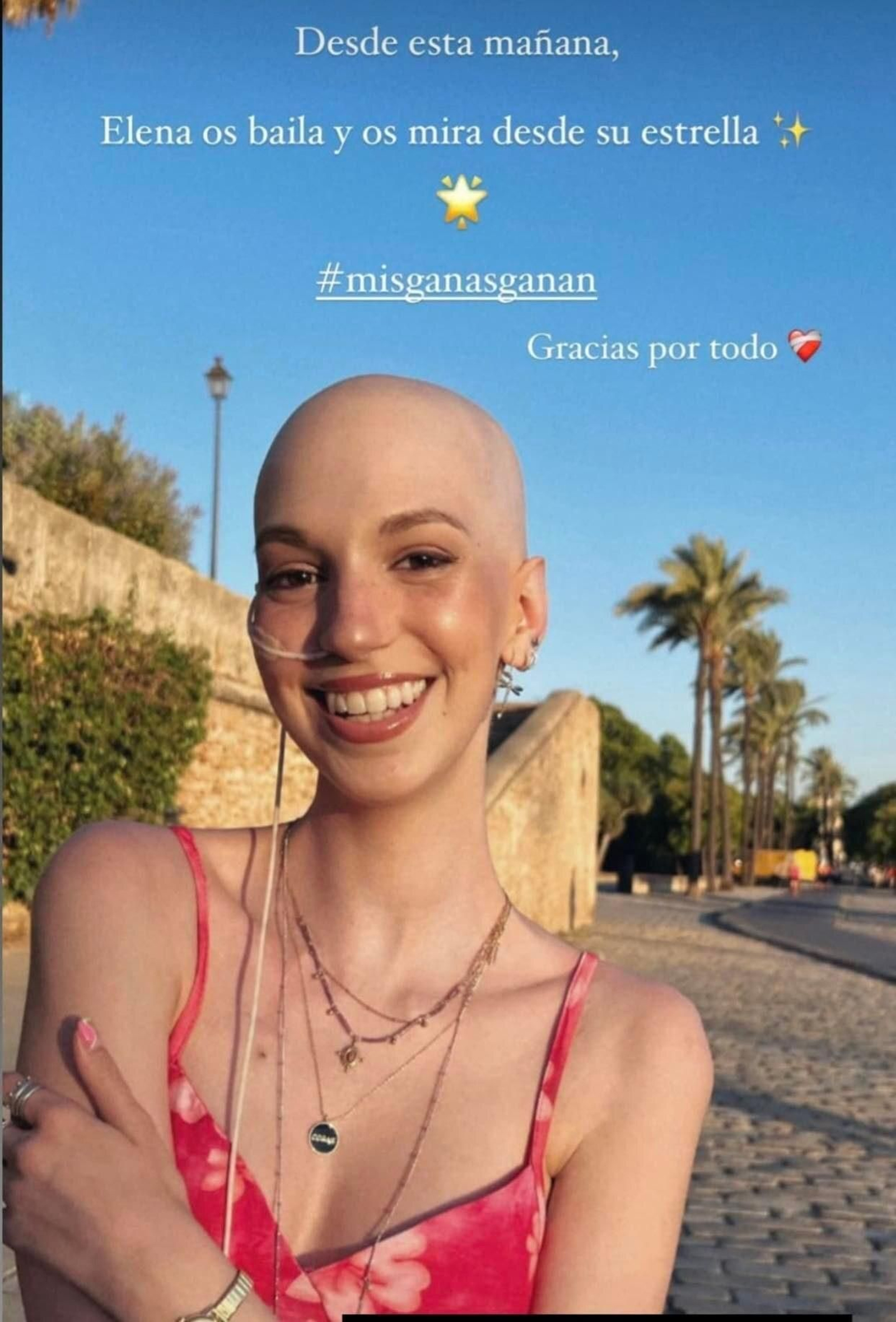 MENSAJE COMPARTIDO POR LOS FAMILIARES DE ELENA EN SU CUENTA DE INSTAGRAM