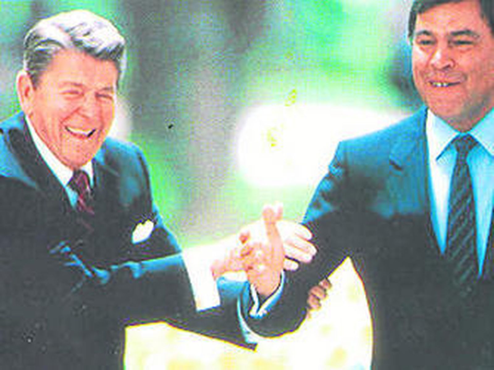 1985 Reagan inicia su visita oficial a España entre grandes medidas de seguridad