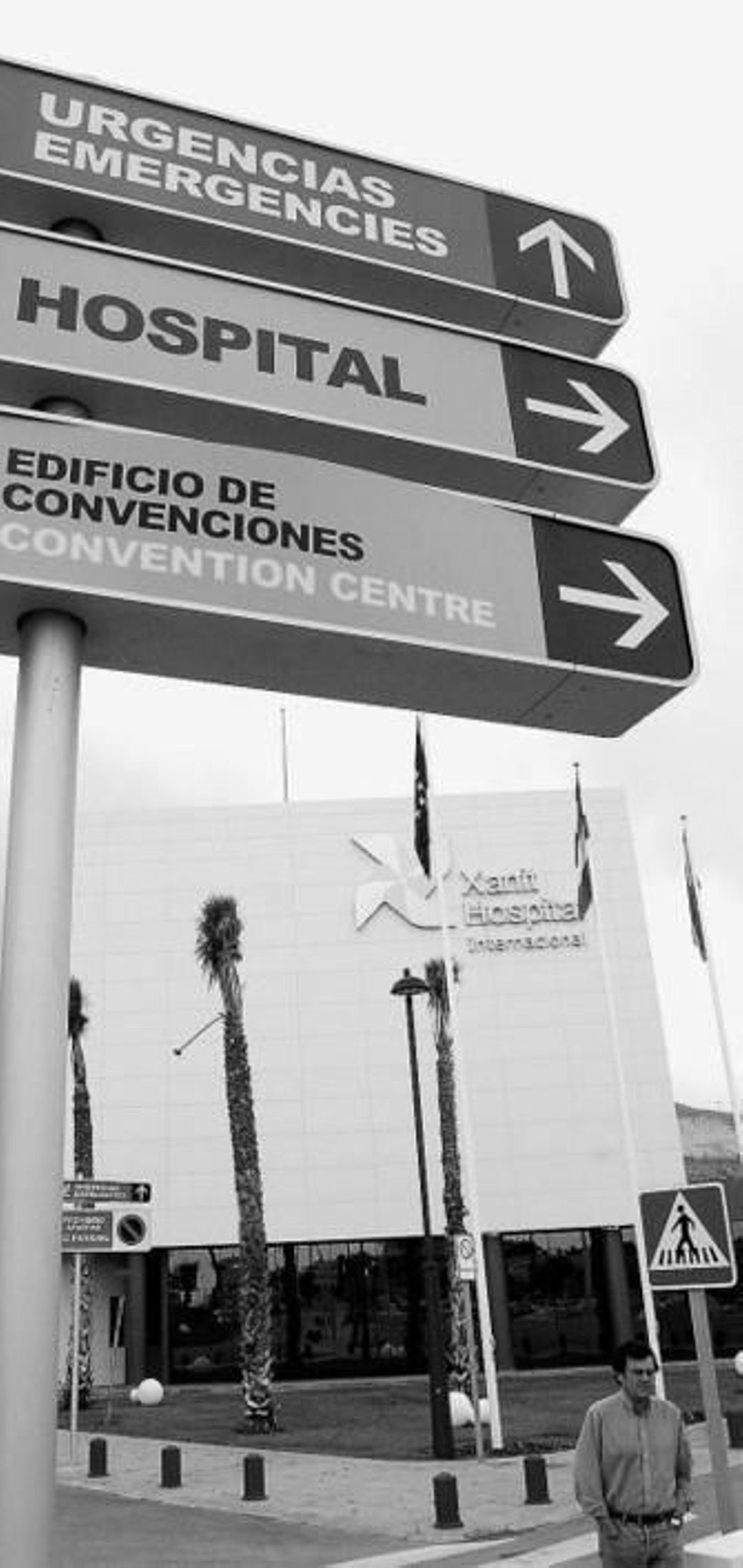 Fachada del hospital Xanit, en Benalmádena.