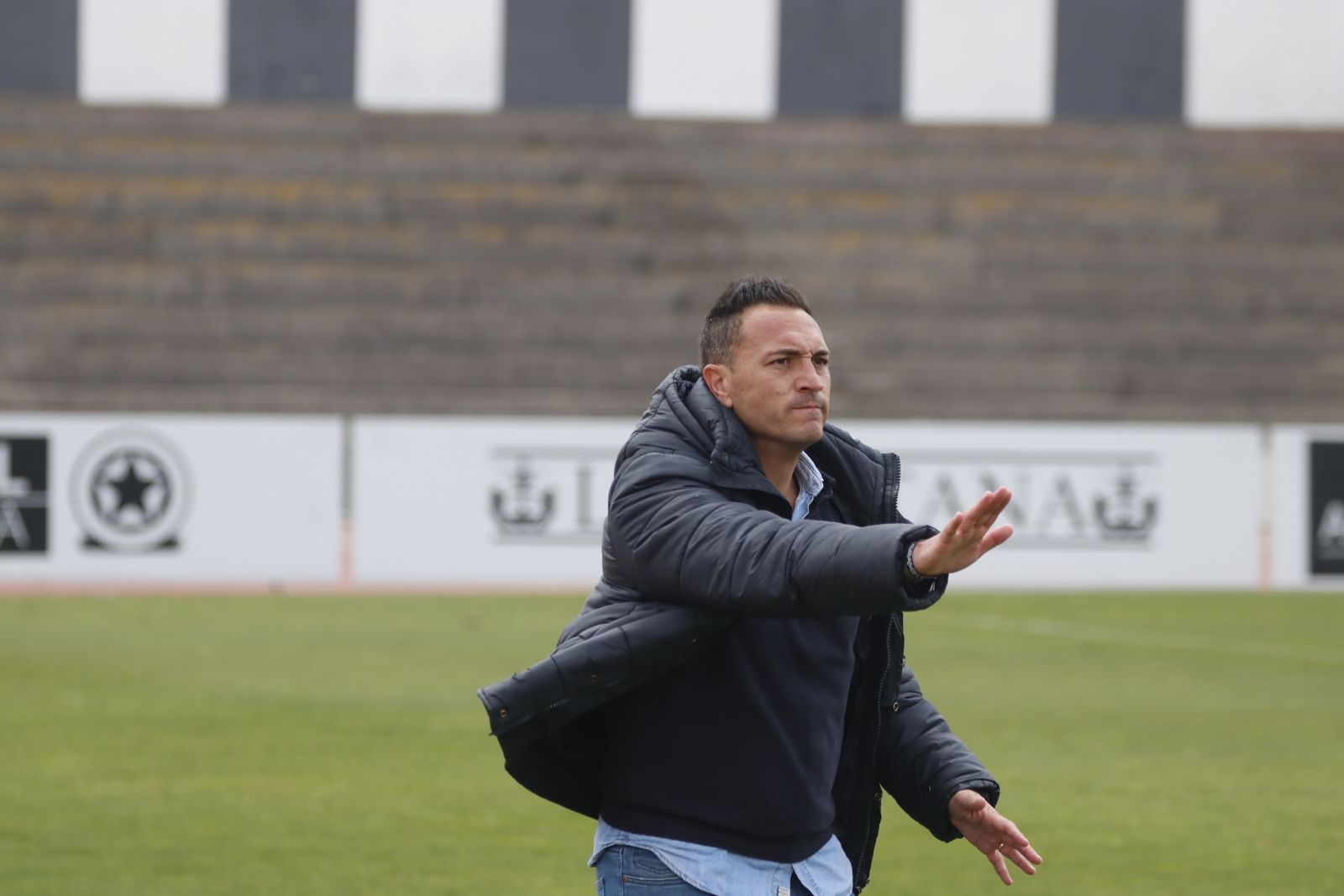 Jordi Roger, durante un partido en el Municipal.