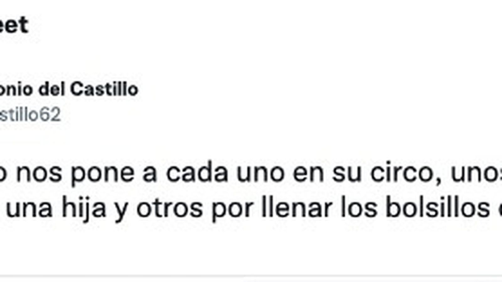 El mensaje del padre de Marta en Twitter.
