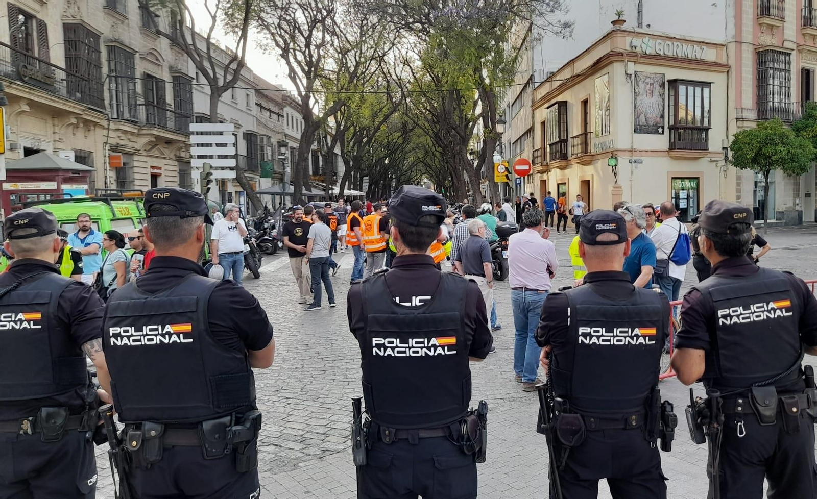 Agentes de la Policía Nacional de la Comisaría de Jerez.