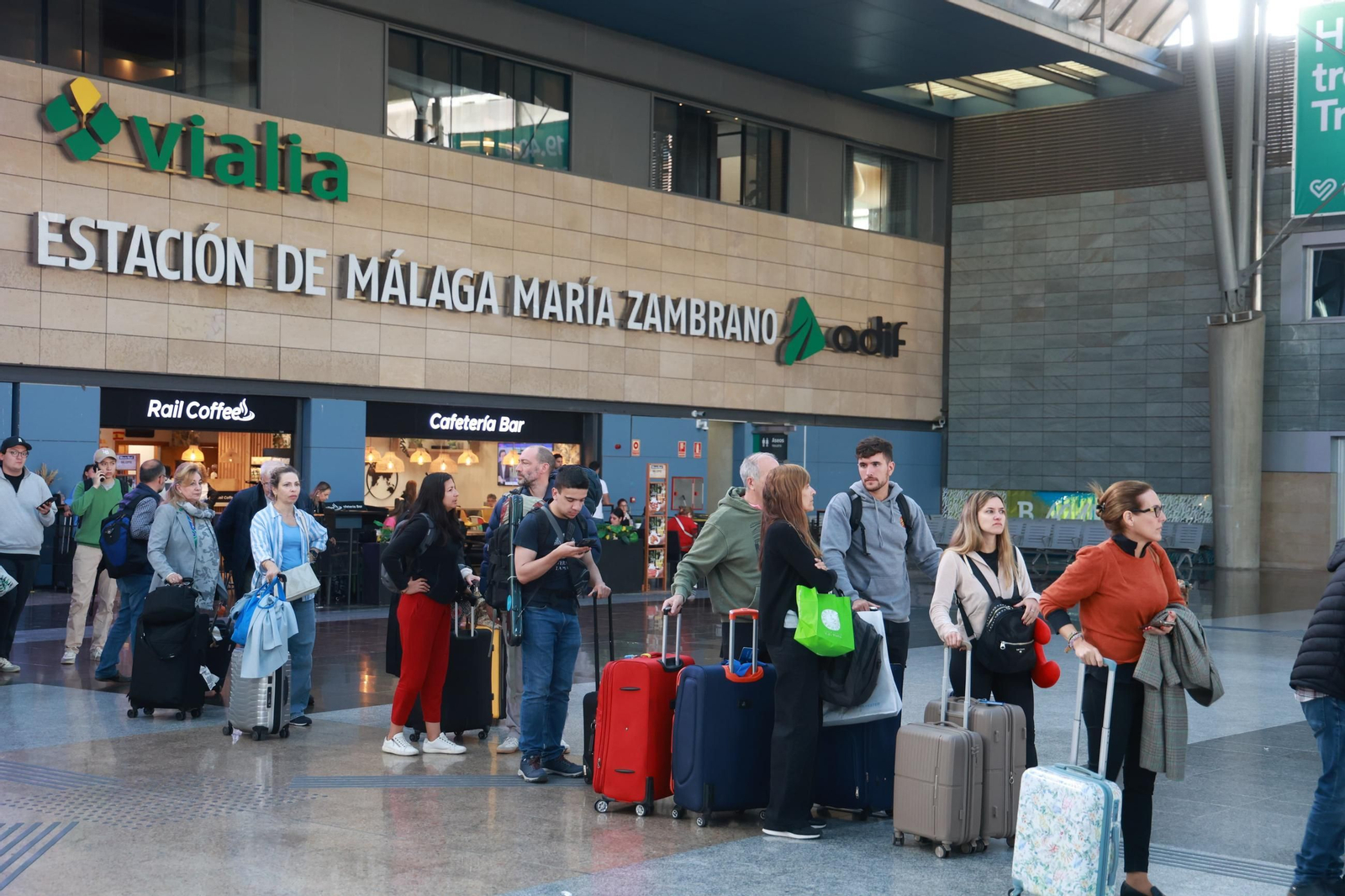 Las imágenes del apagón en Málaga