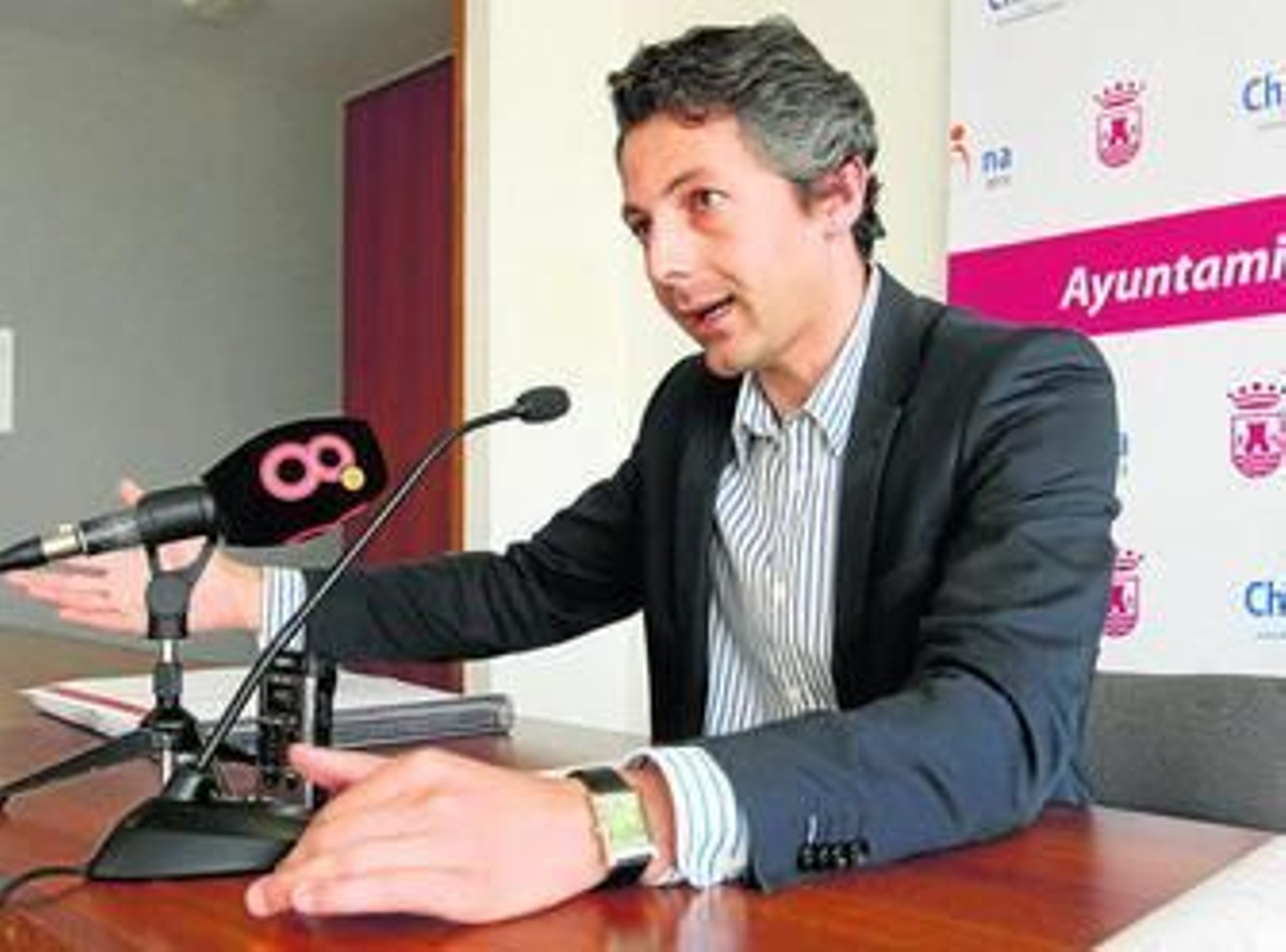 El portavoz del gobierno municipal, Andrés Núñez, ayer en el Ayuntamiento.