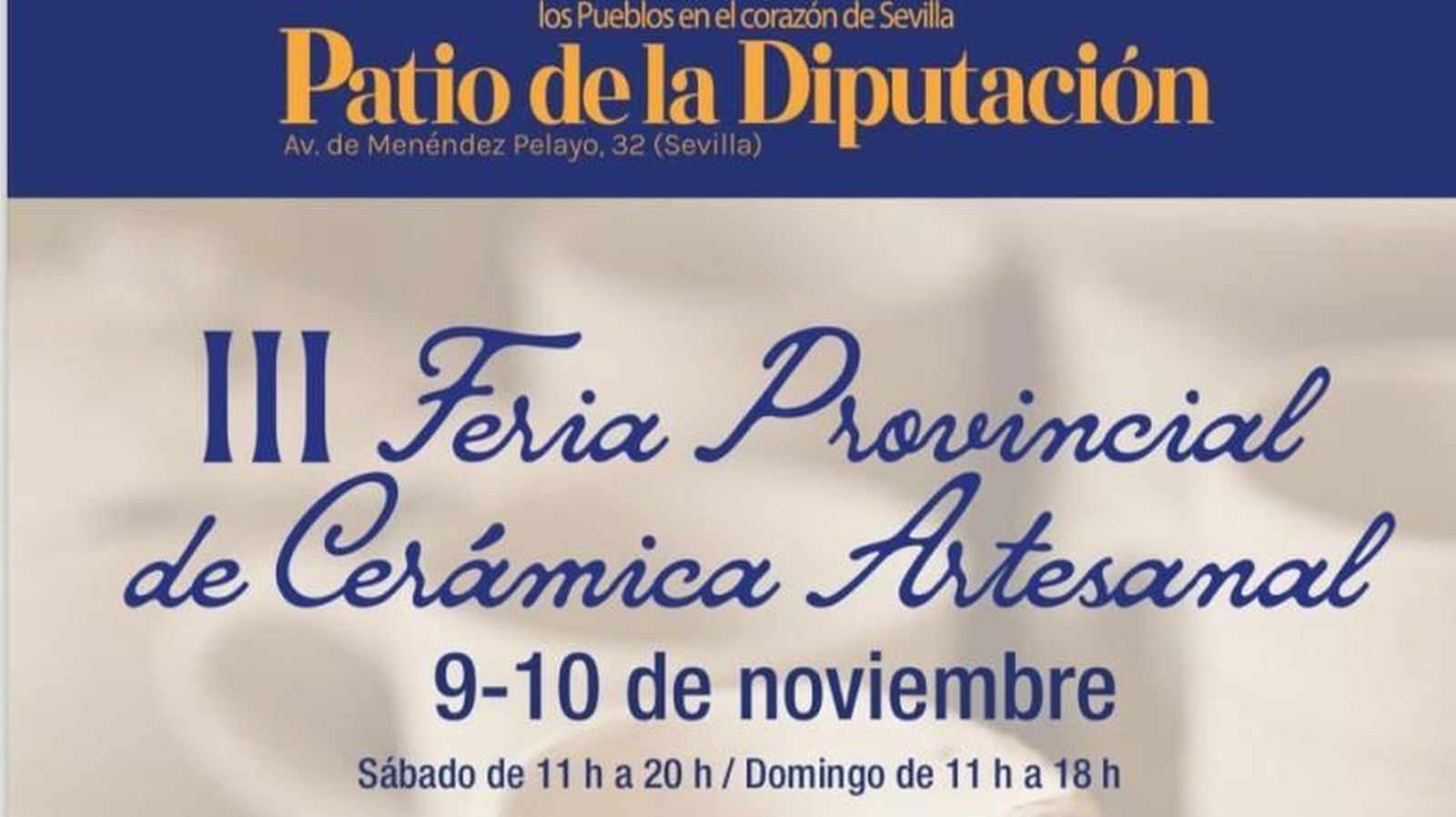 Detalle del cartel del evento.