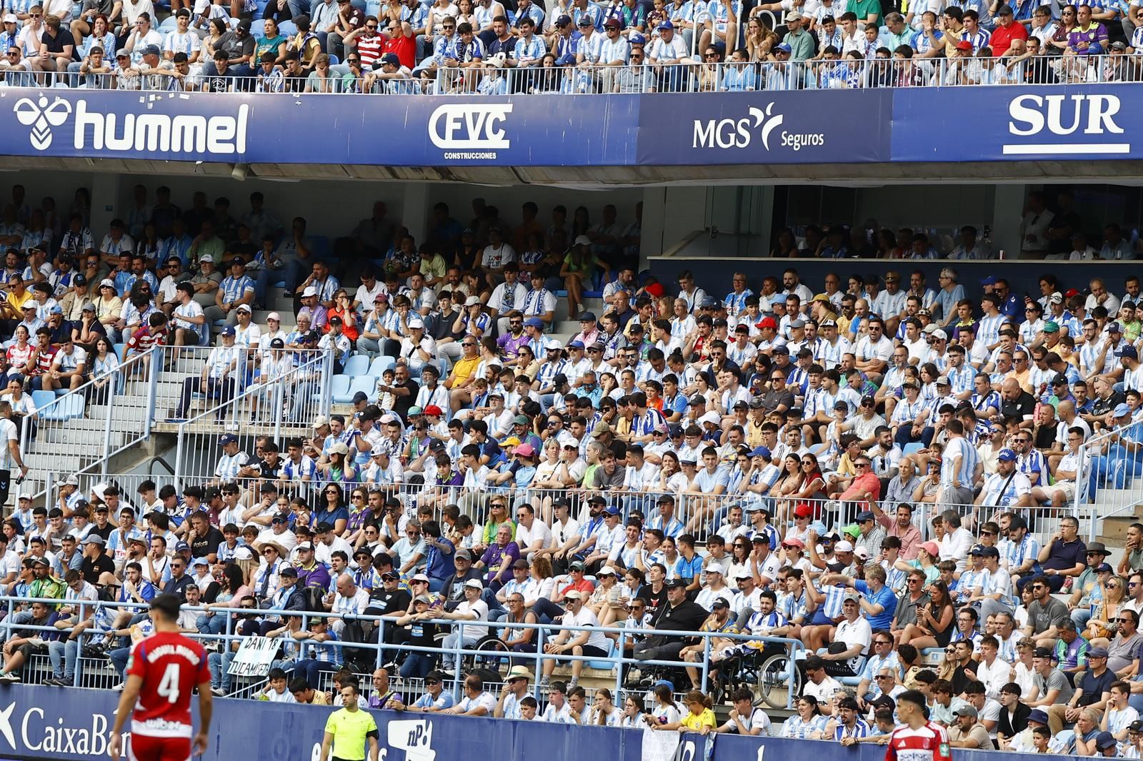 Búscate en el Málaga CF - Granada en las gradas de La Rosaleda
