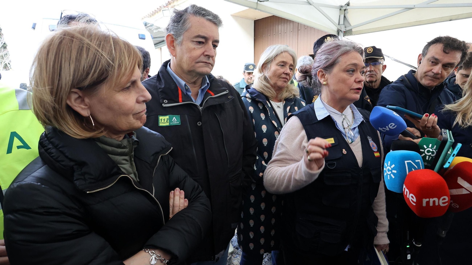 Operativo por el desbordamiento del río Guadalete