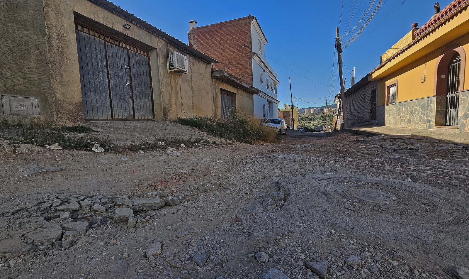 Fotos de los desperfectos de la barriada de La Capelina en Algeciras