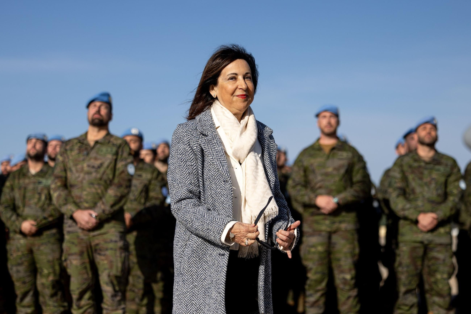 Margarita Robles despide a la segunda rotación de la BRI X que va a Líbano, en imágenes