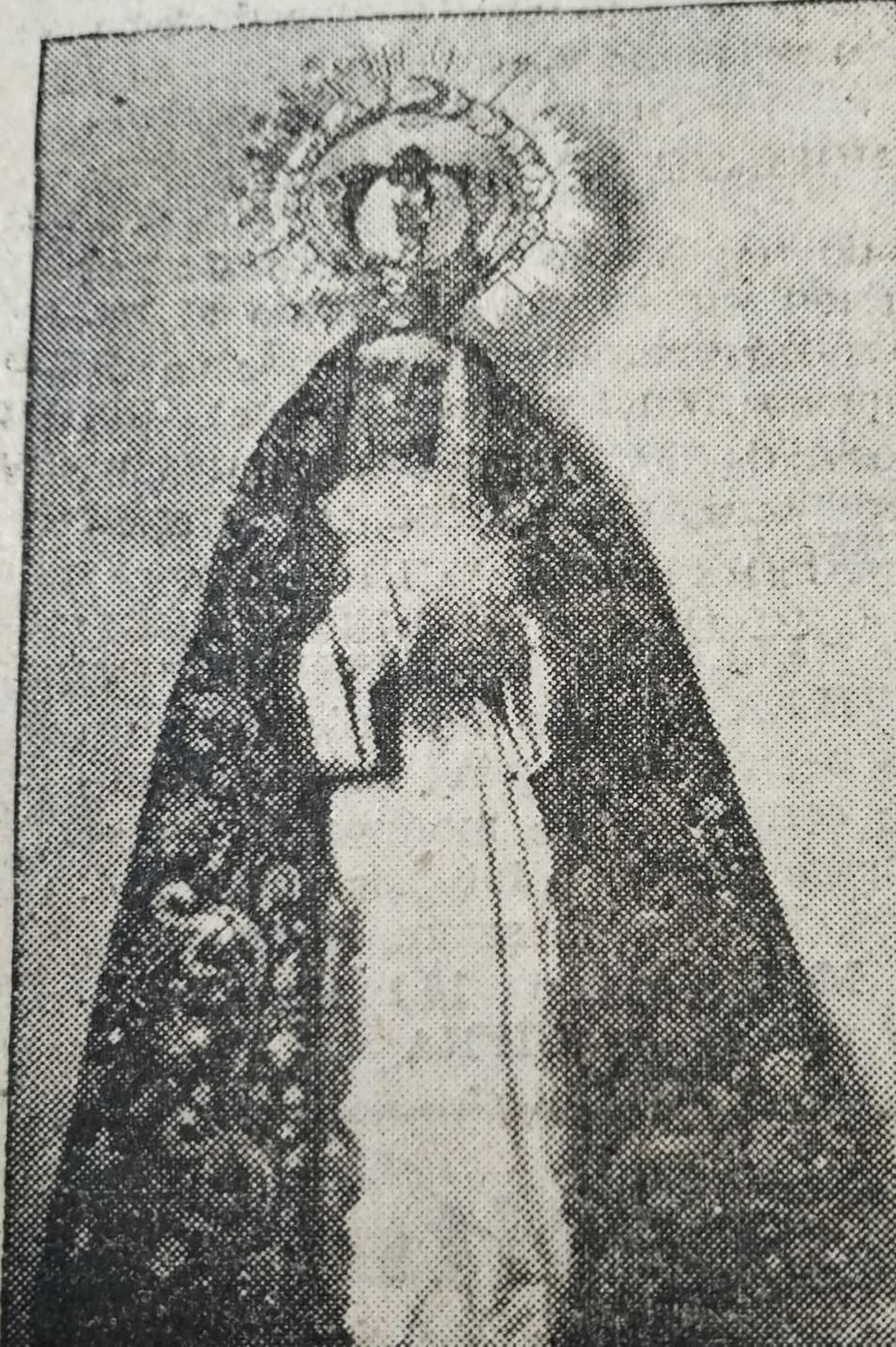 Fotografía publicada por Diario de Cádiz tras la bendición de la Virgen del Buen Fin, en 1950.