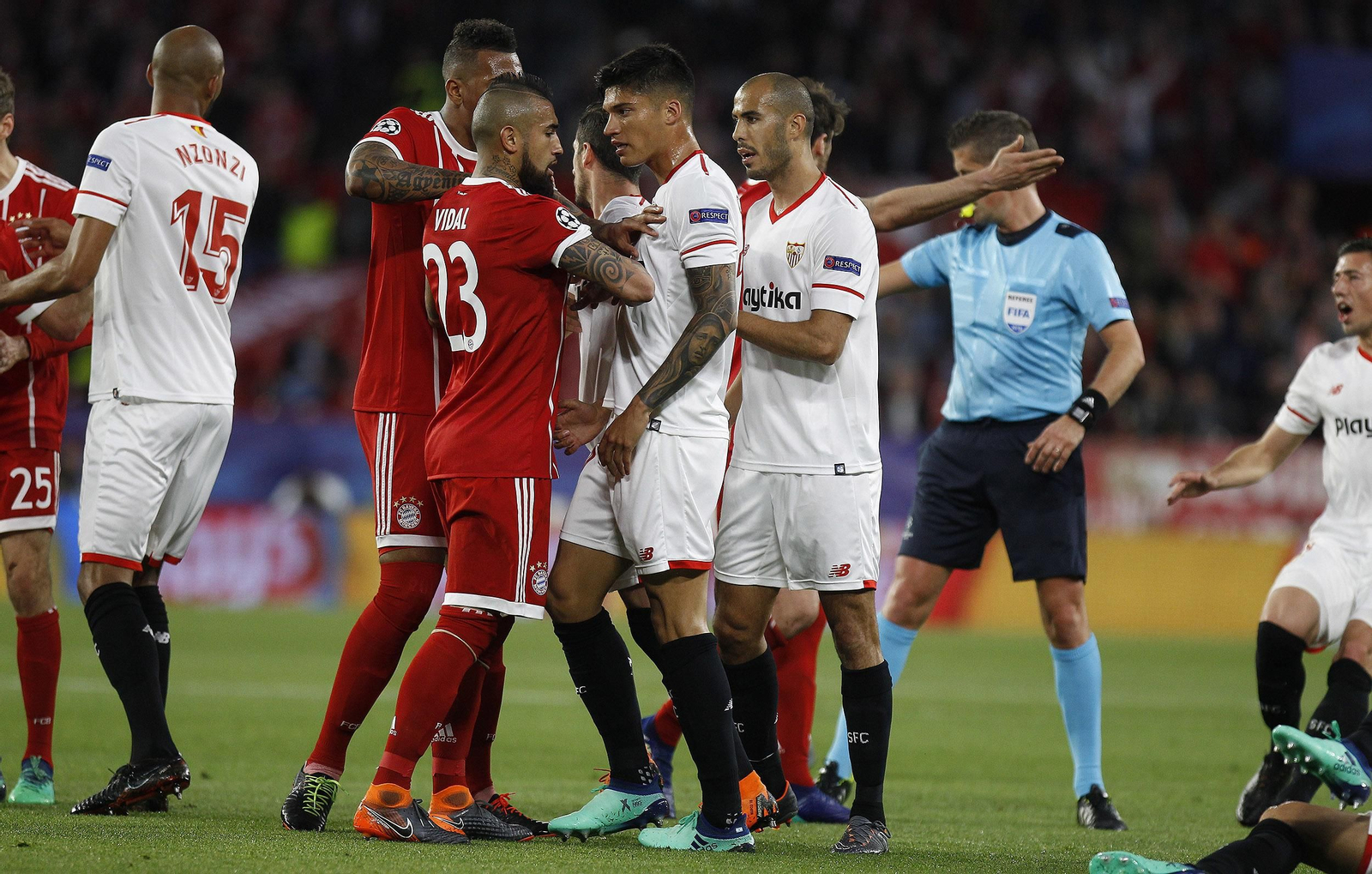Las imágenes del Sevilla-Bayern Múnich