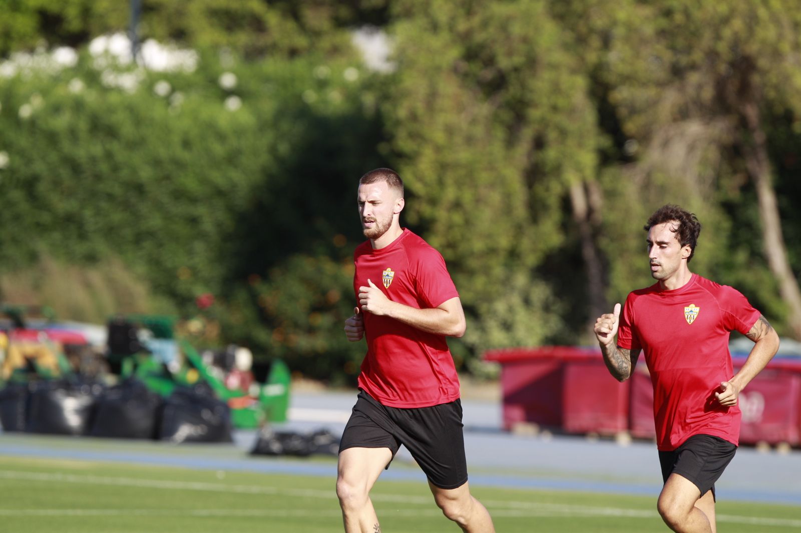 Imágenes del primer entramiento de la U.D. Almería en la Liga Santander, temporada 2022-2023