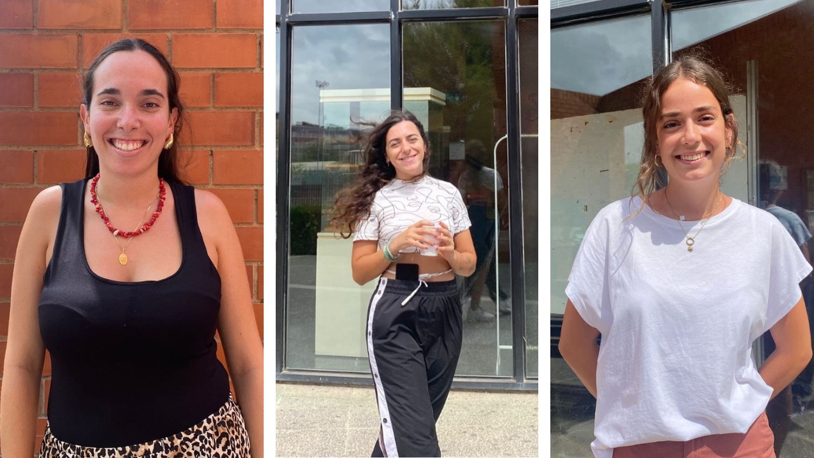 Marta Cuervo, María García y Naomi Díaz.