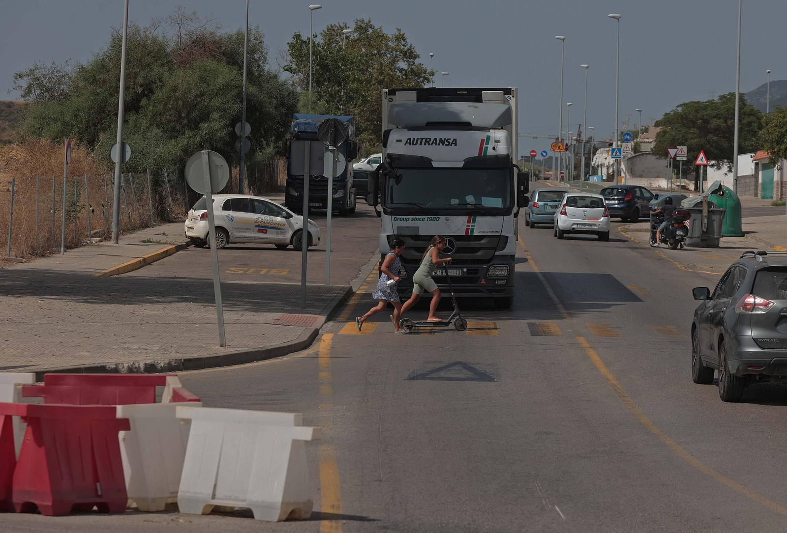 Fotos de las obras del Acceso Sur a Algeciras en La Juliana