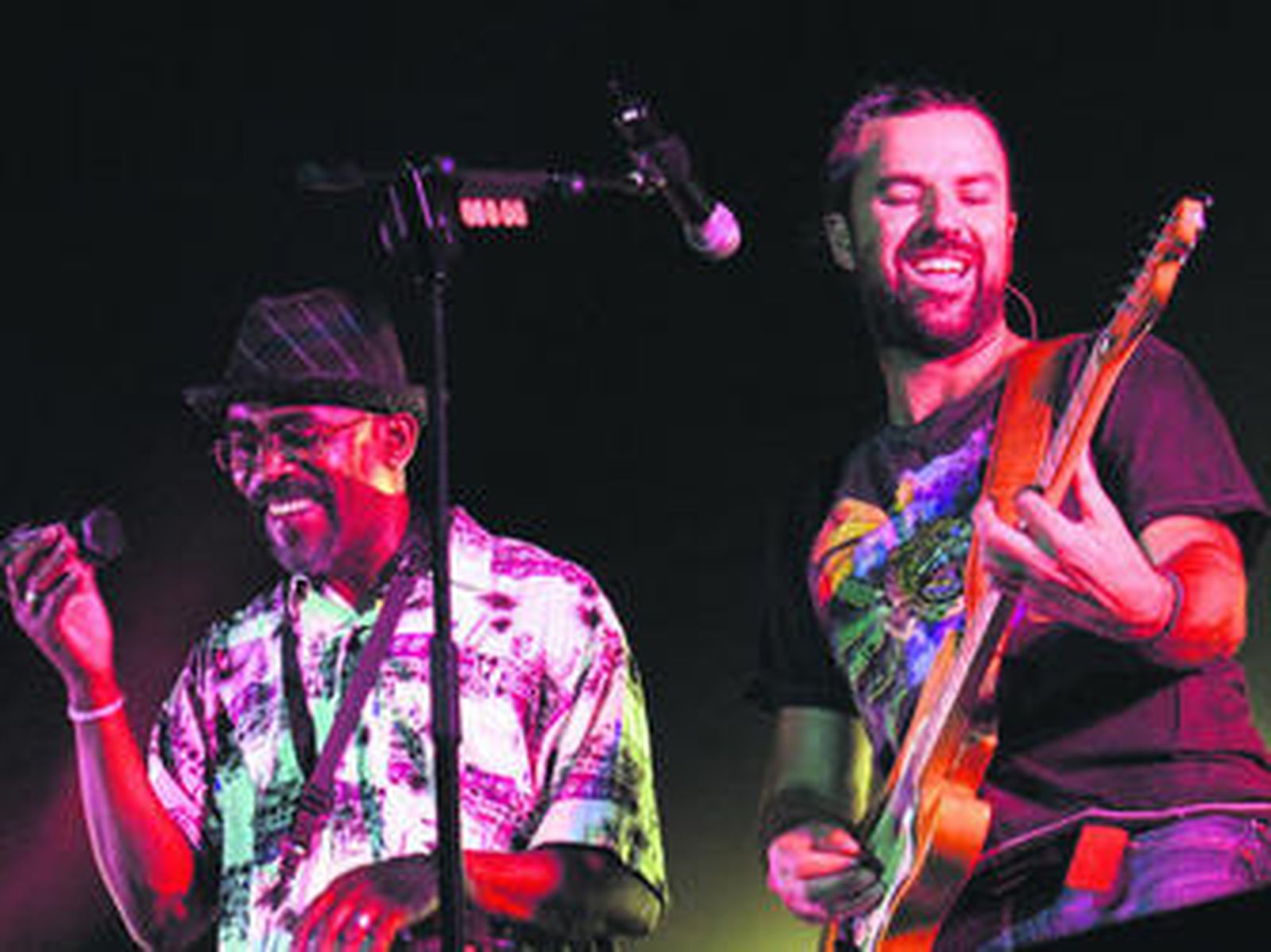 El grupo catalán Jarabe de Palo en uno de sus conciertos.