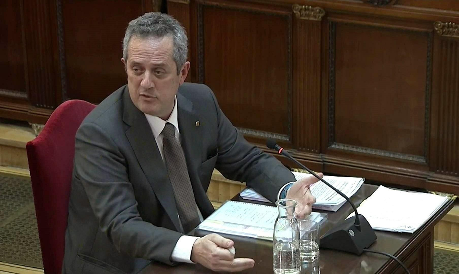 Joaquim Forn, durante el juicio del 'procés'. Joaquim Forn, durante el juicio del 'procés'.