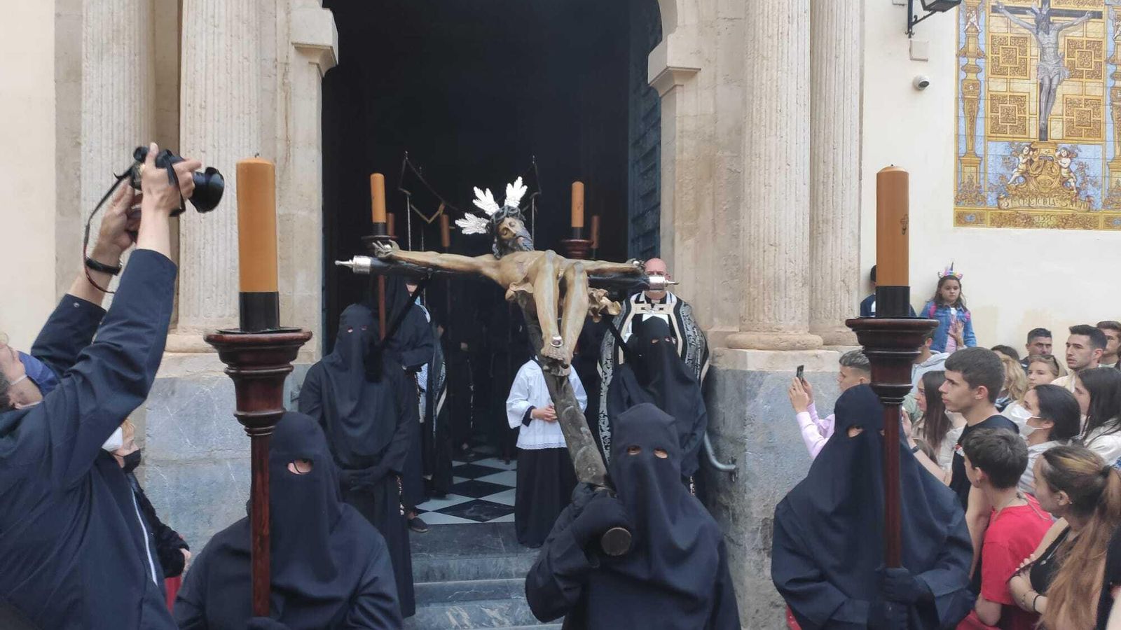 El Cristo de la Salud, en la plaza de la Trinidad.