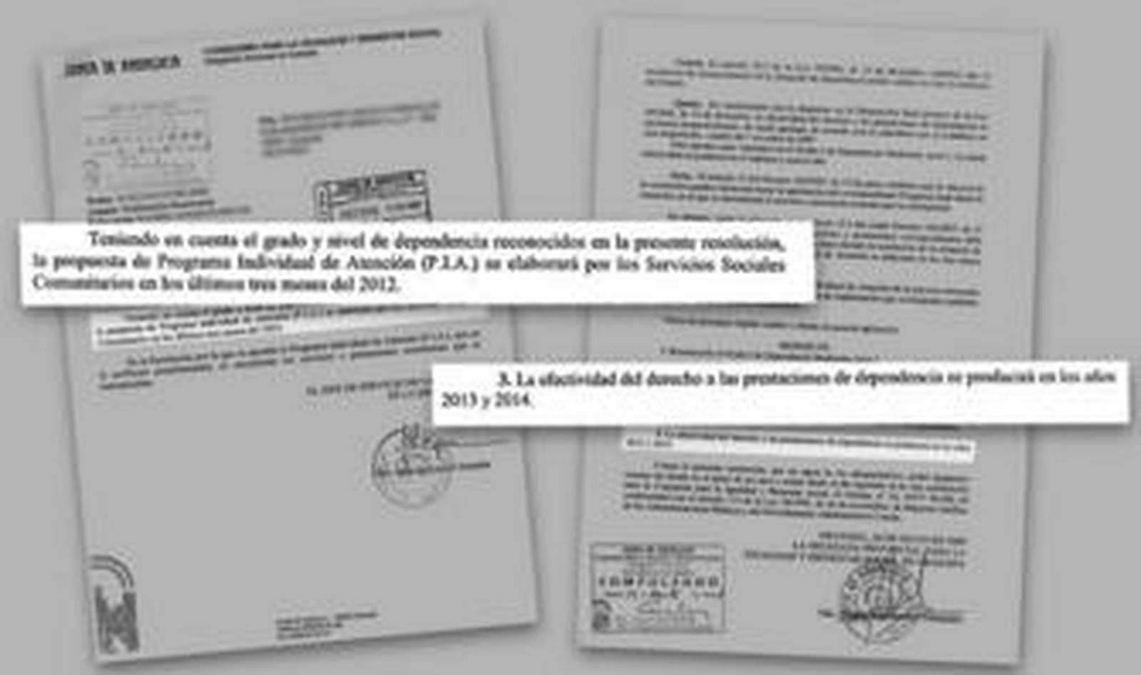 Igualdad ha remitido a la interesada los documentos sobre su expediente de la ley de dependencia.