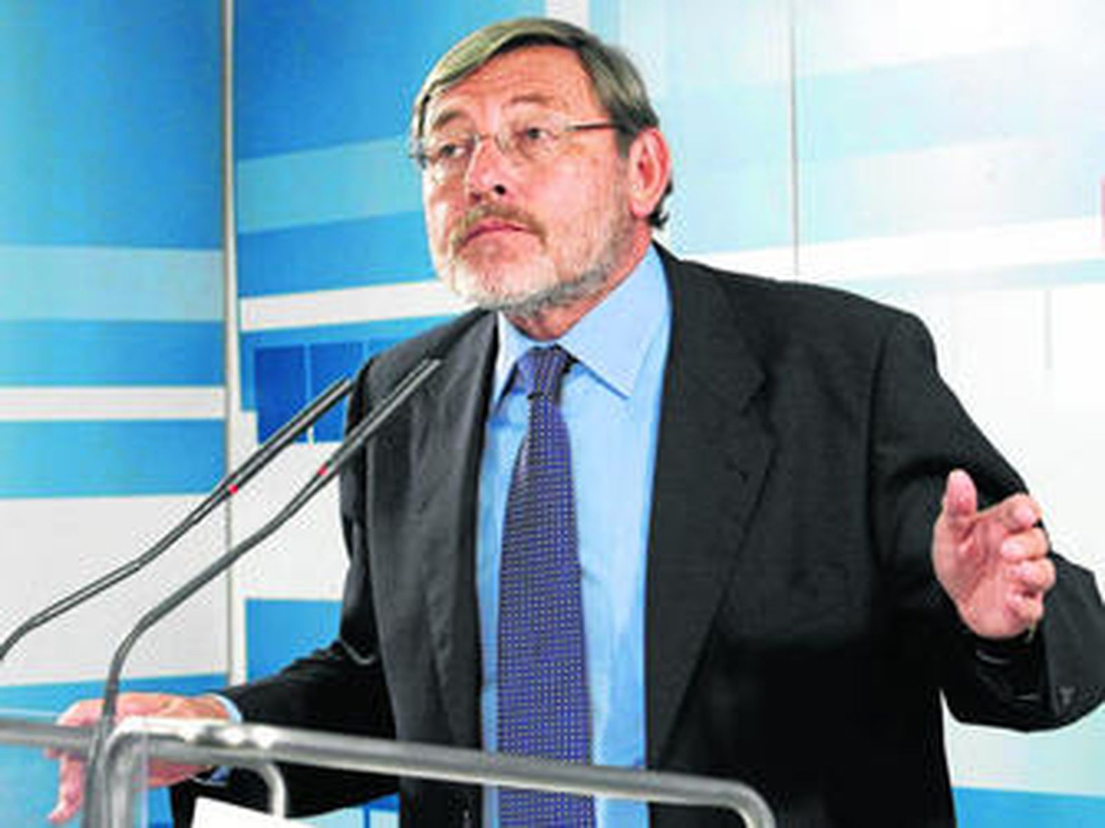 Jaime Lissavetzky, ayer durante su presentación como candidato a la Alcaldía de Madrid por el PSOE.