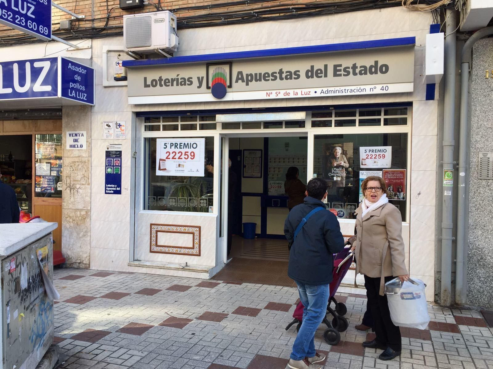 Los premiados en la Lotería de Navidad en Málaga