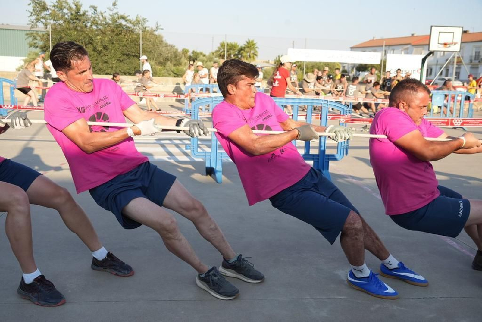 Un momento durante los juegos tradicionales de las Olimpiadas Rurales de Añora. Un momento durante los juegos tradicionales de las Olimpiadas Rurales de Añora.