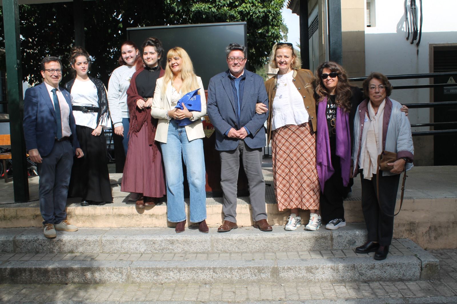 Un momento del homenaje a Gertrudis Martínez Otero en el Coloma.