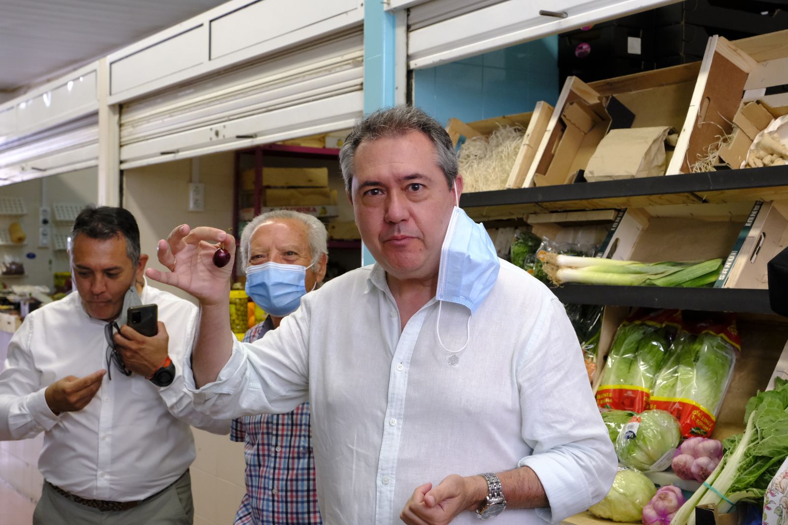 Juan Espadas, candidato a las primarias del PSOE, en Alhama y Bentarique. Almería