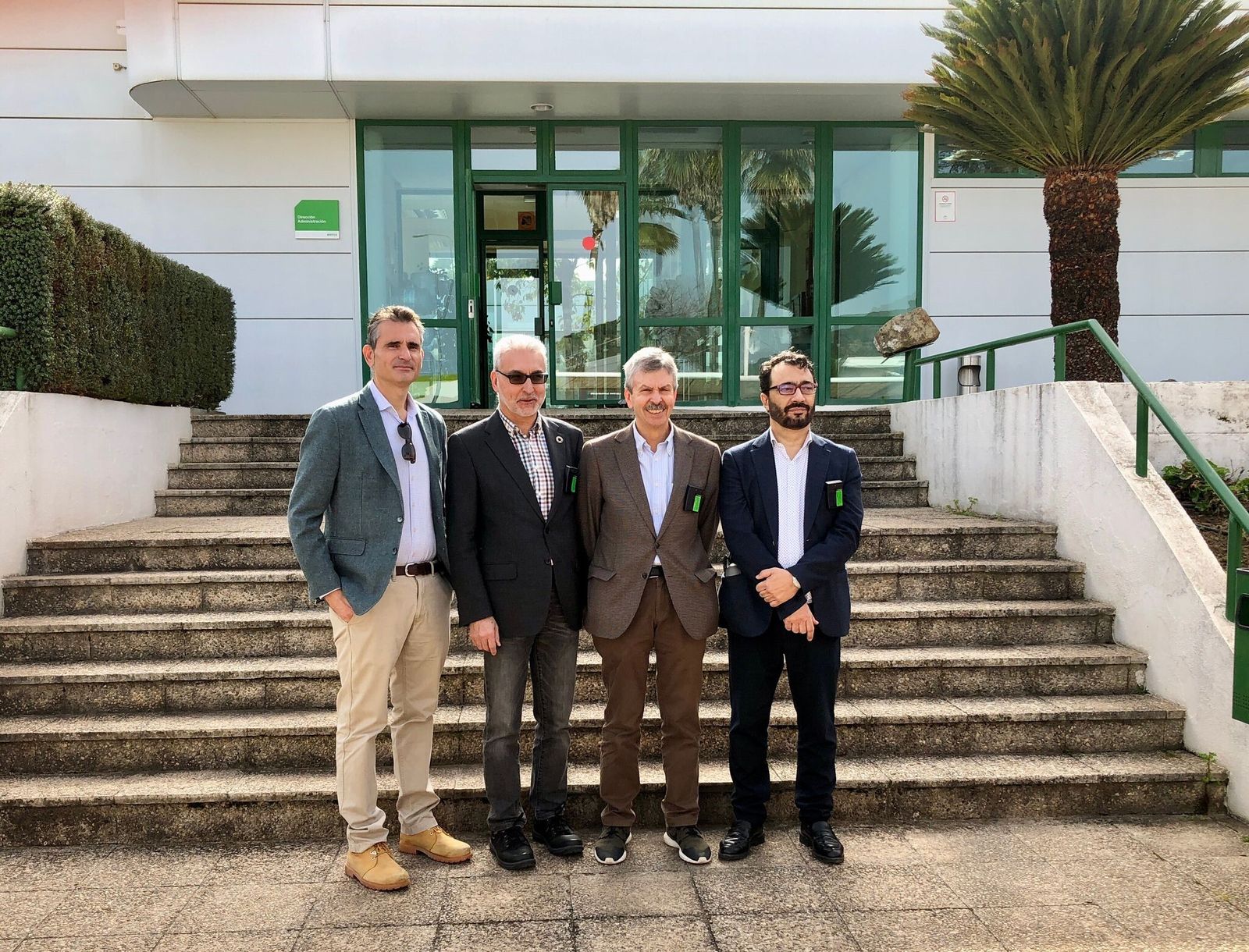 Representantes del CSN, Enresa y Miteco, durante su visita a El Cabril.