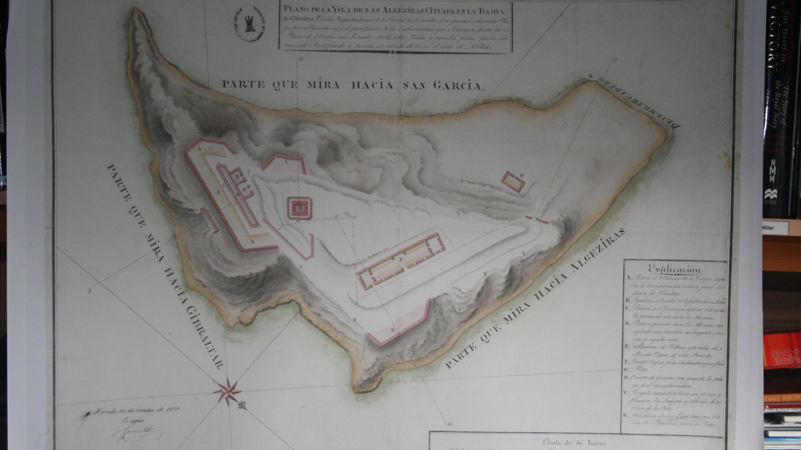 Cartografía de época de la Isla Verde.