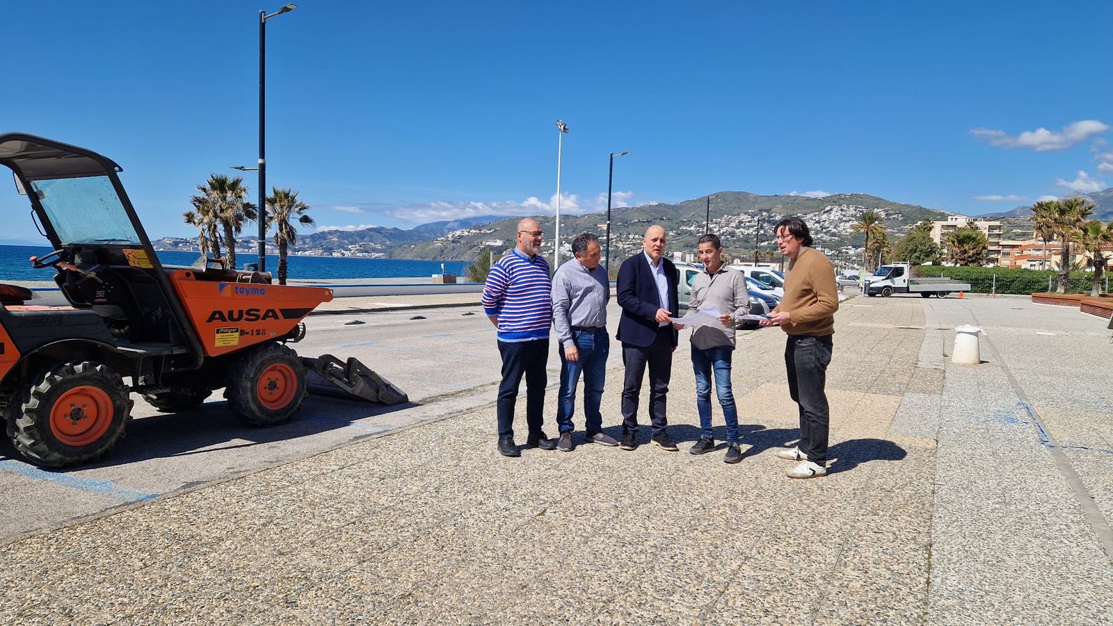 Visita al inicio de las obras