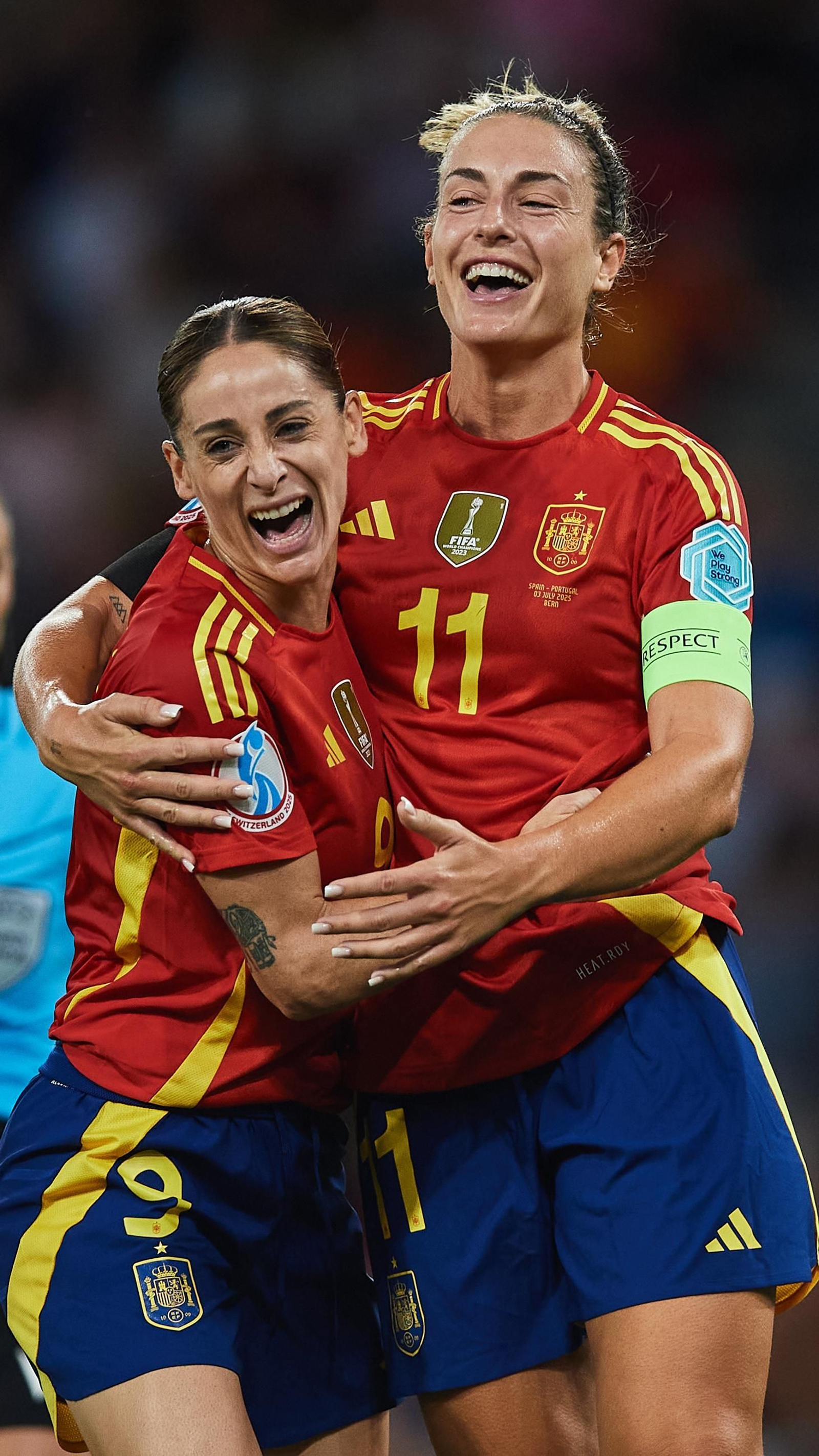 Las fotos del España - Portugal en la Eurocopa femenina