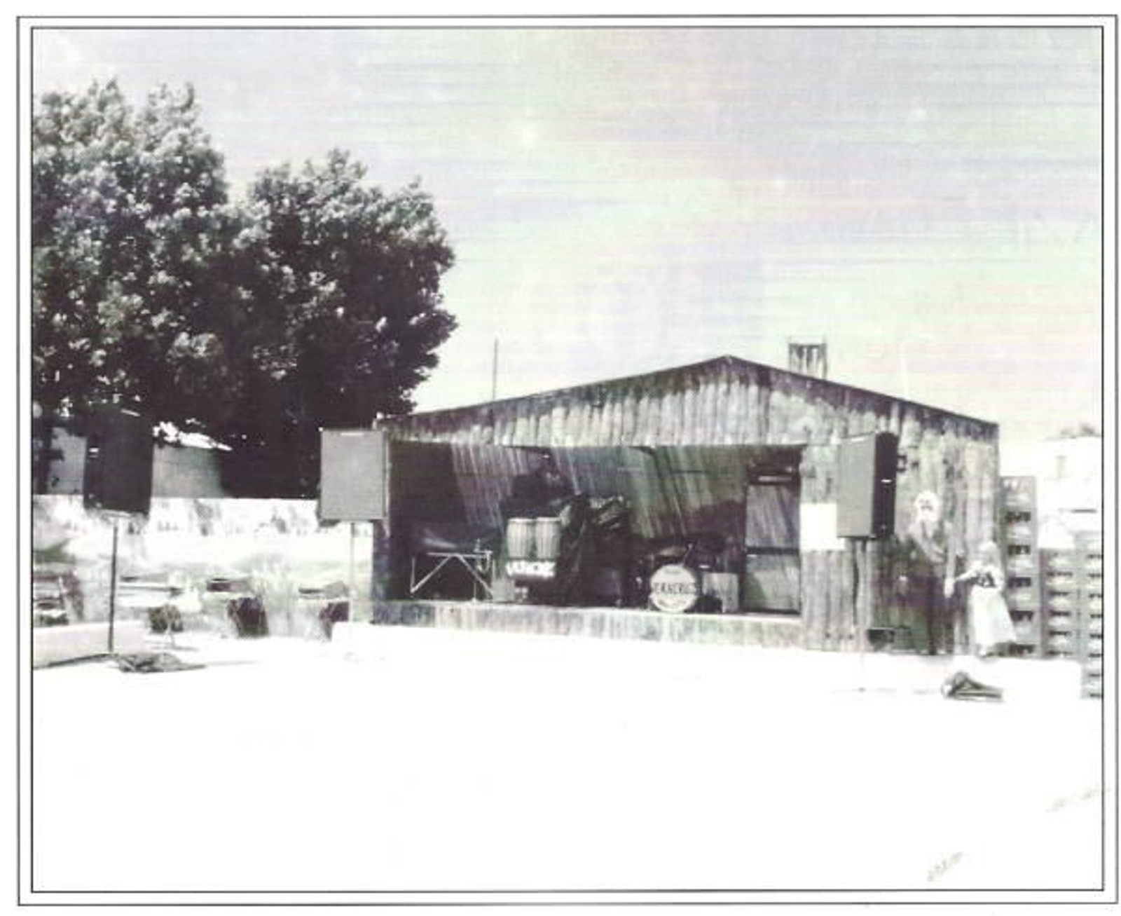 La caseta de Feria de la Unión Deportiva en 1978, basada en la serie Heidi.